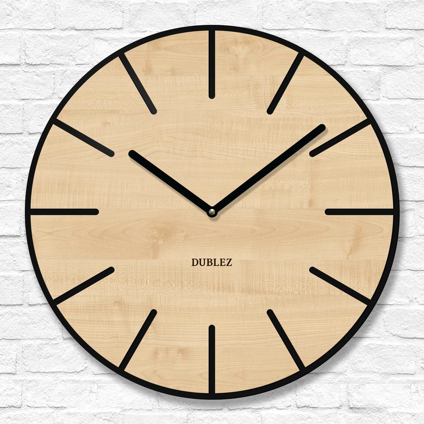 Wall Clock with Silent Movement - Cynthia | Maple