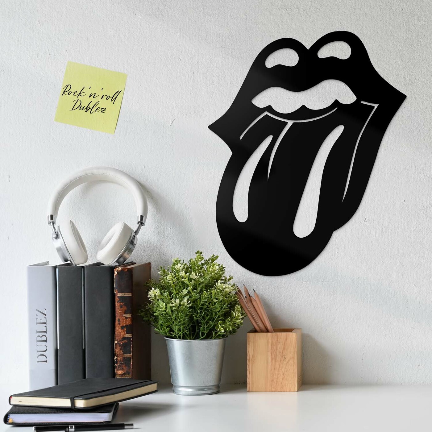 Wooden Sign for the Wall - The Rolling Stones | Black