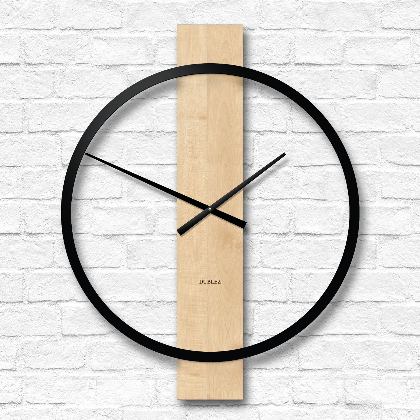 Minimalistické nástěnné hodiny - Circle Line | Javor