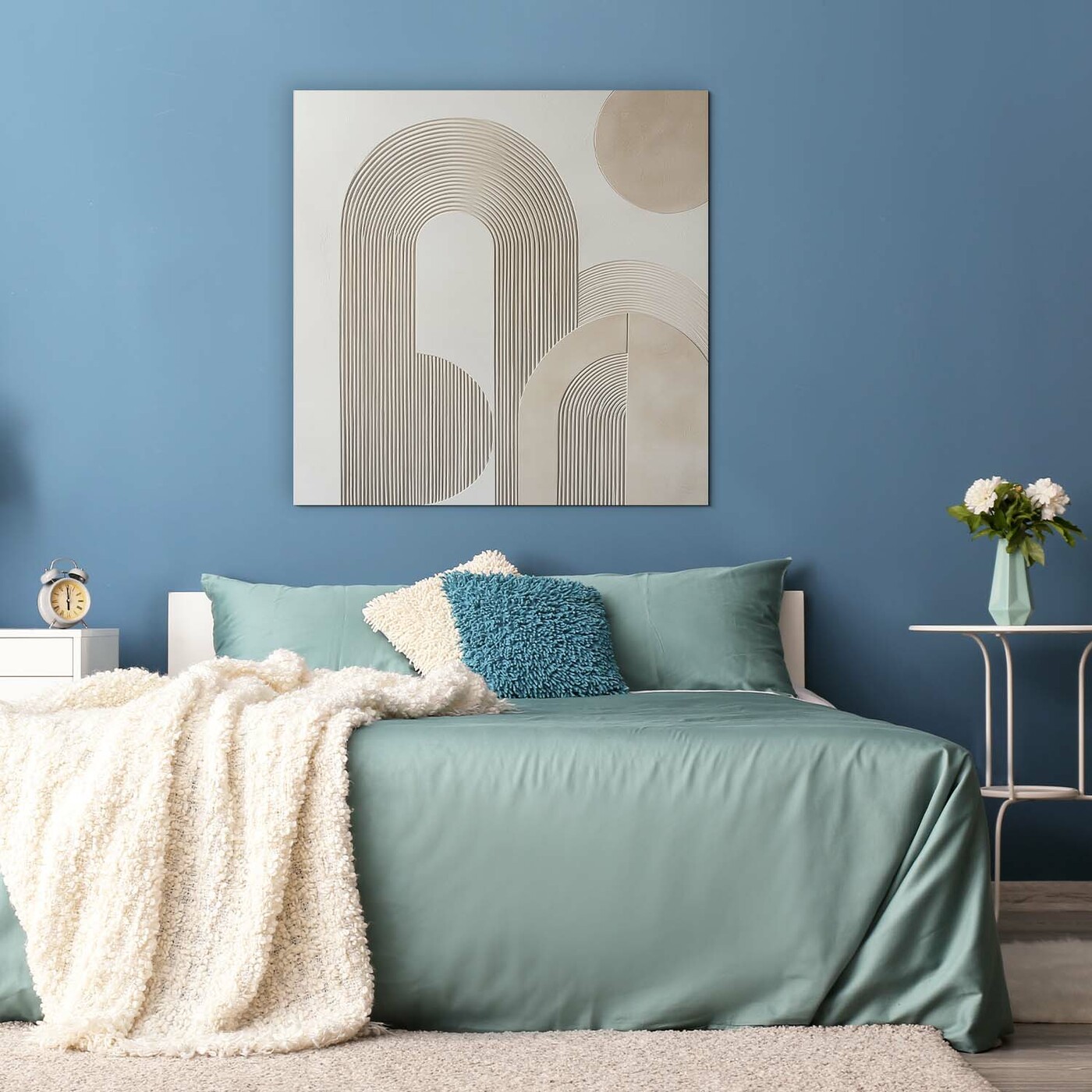 Structured Wall Art made from Wood - Arch