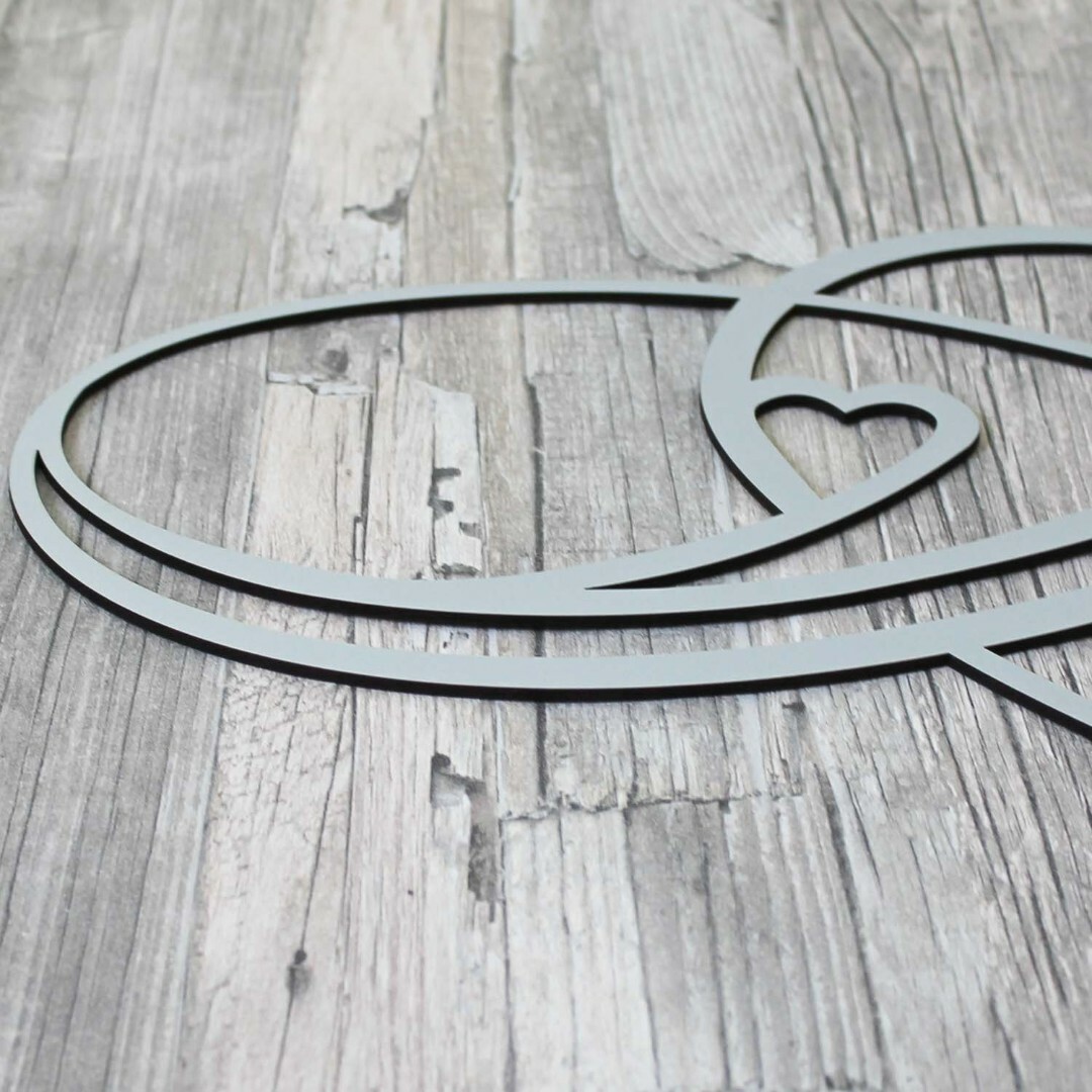 Romantic Wall Art - Infinity Love | Silver