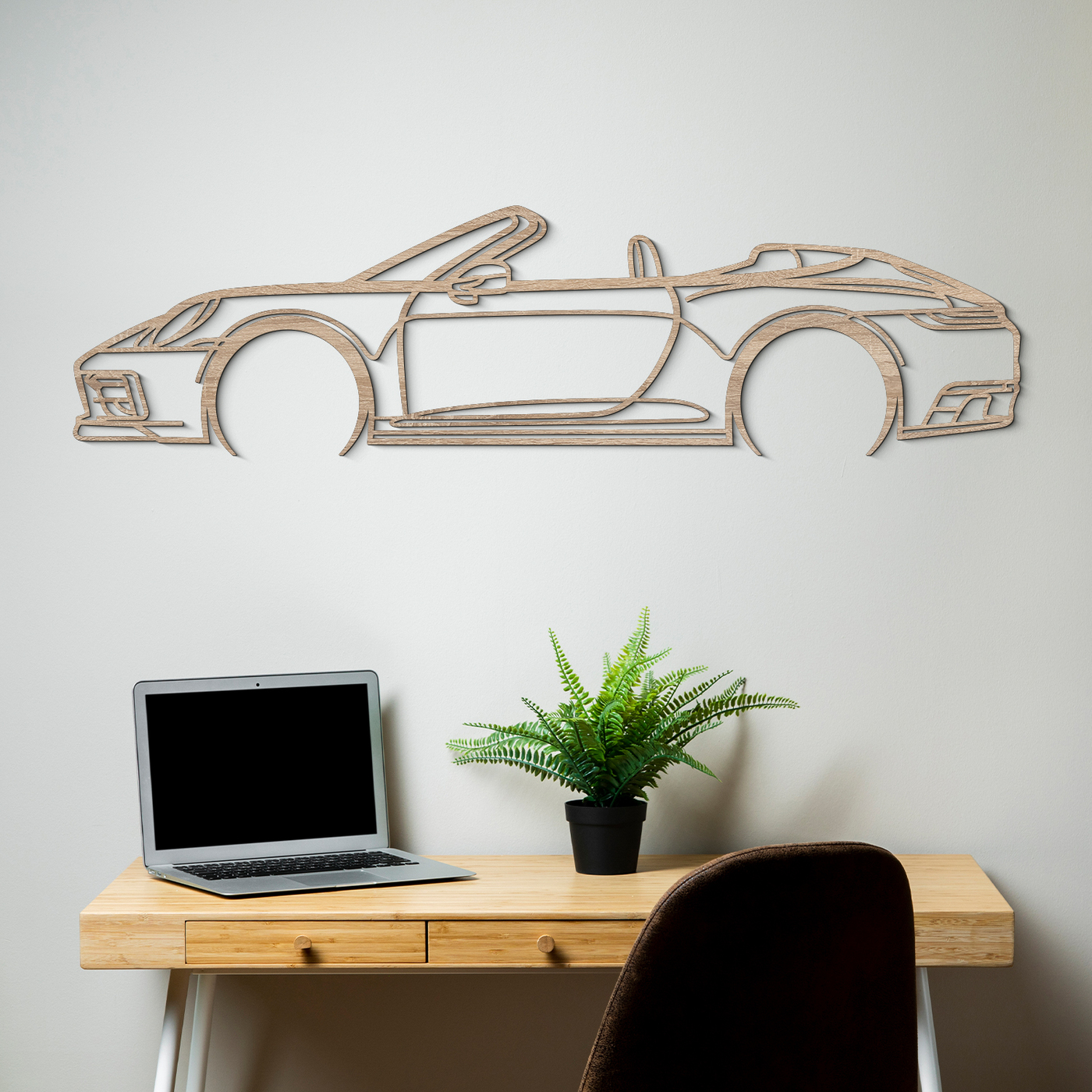 Porsche 911 - Drevený obraz | Dub Sonoma