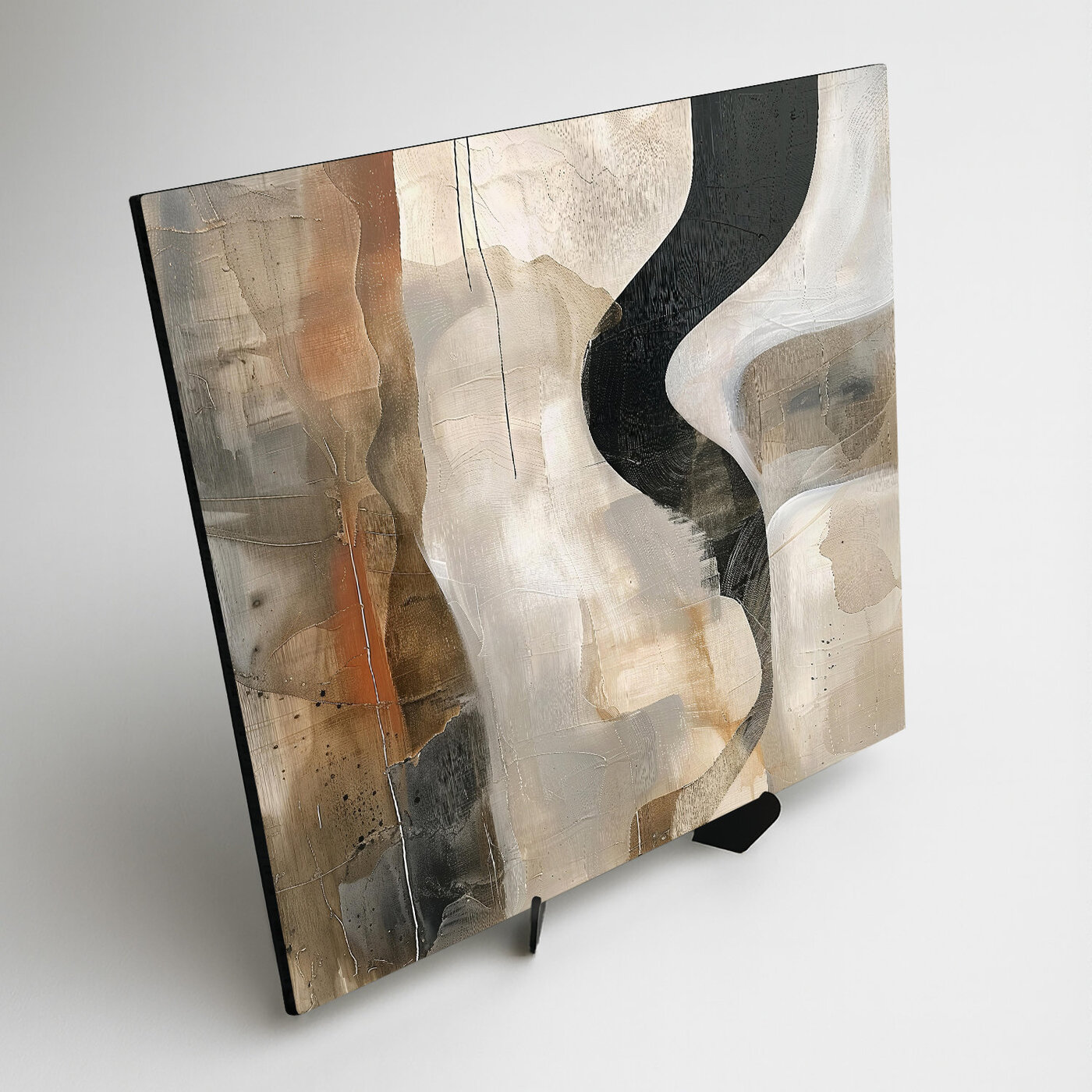Abstract painting for the living room - Japandi