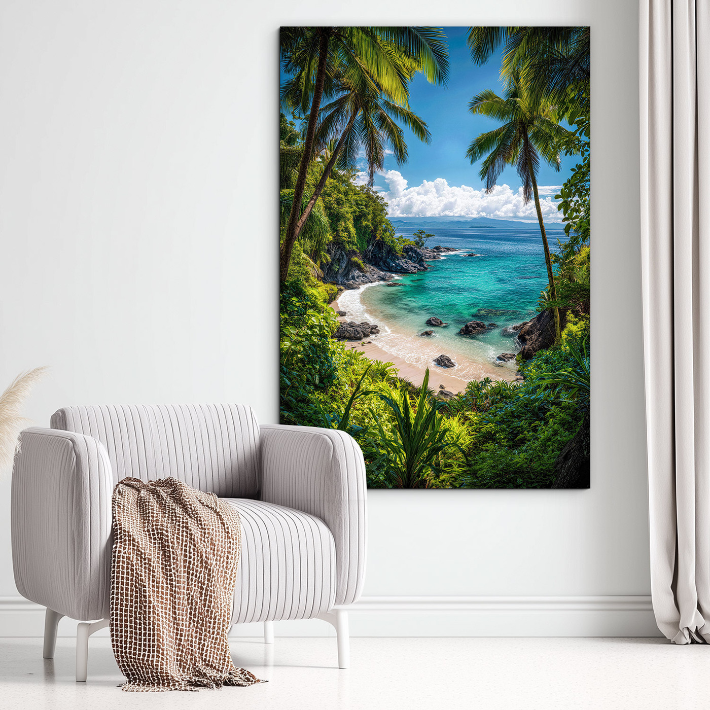 Dřevěný obraz - Tropický záliv