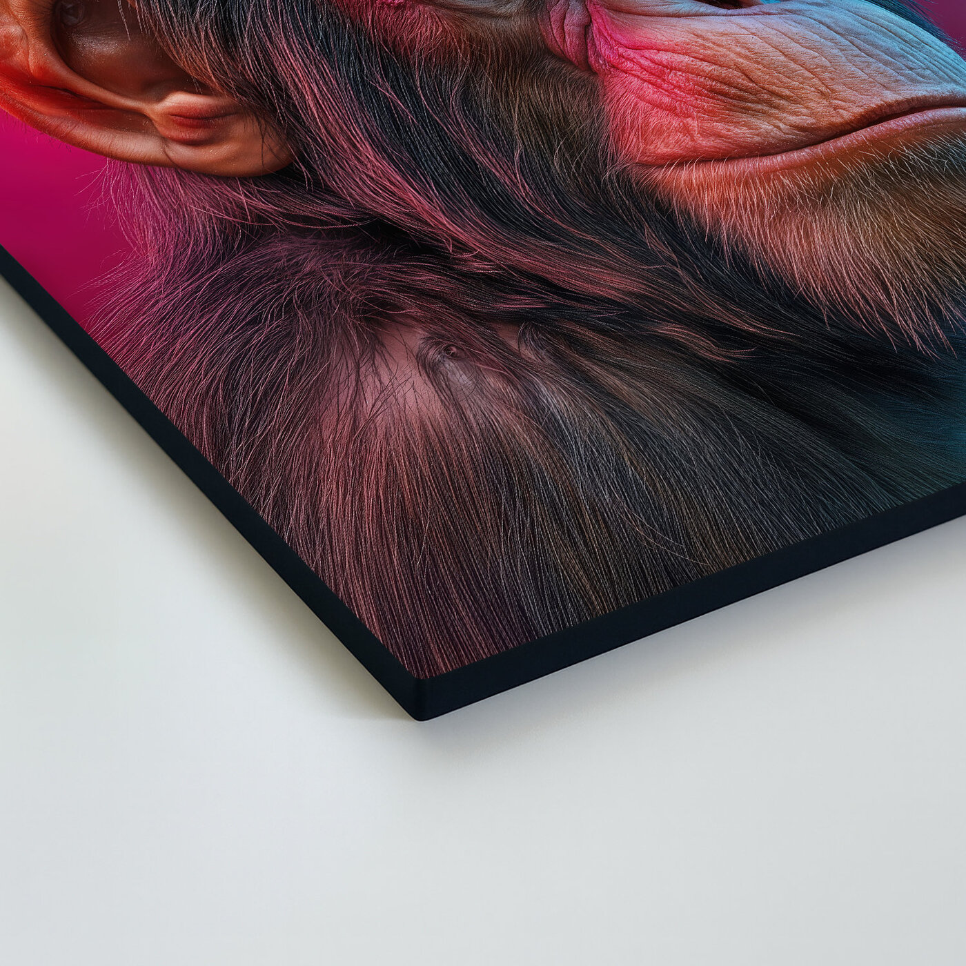 Pop-art painting - Chimpanzee with a cigar