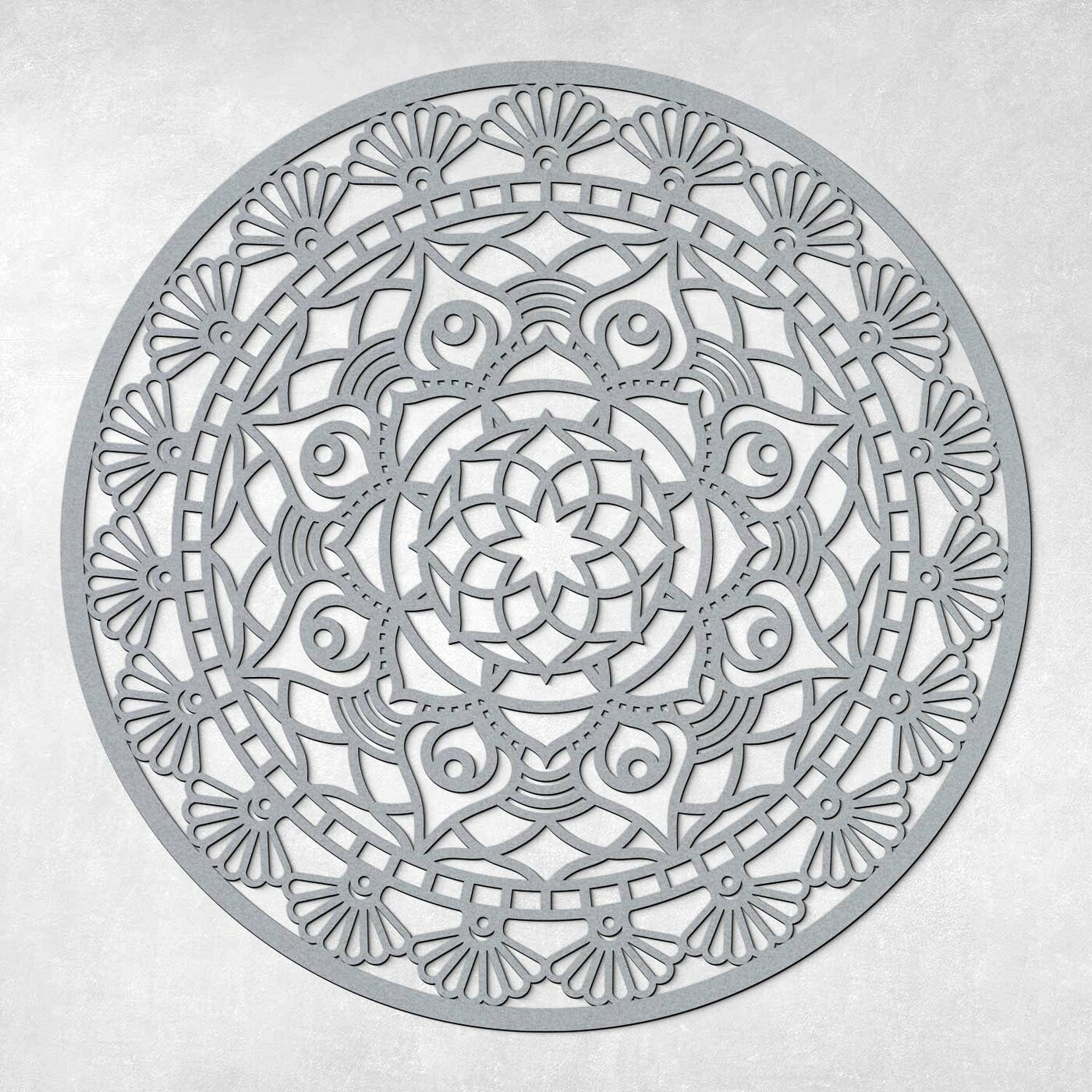 Drevená mandala pokoja | Čierna