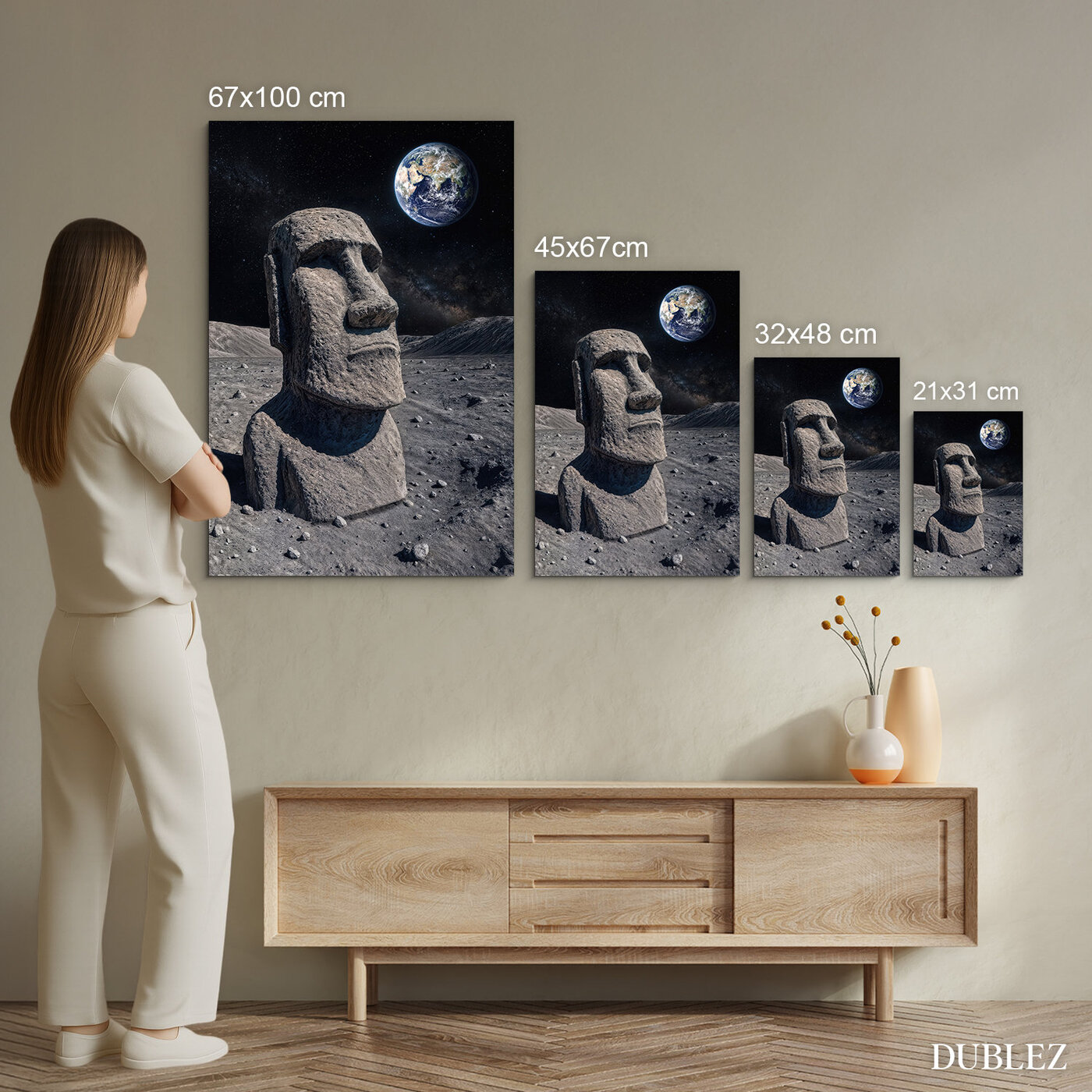 A szürrealizmus képe - Szobor a Holdon