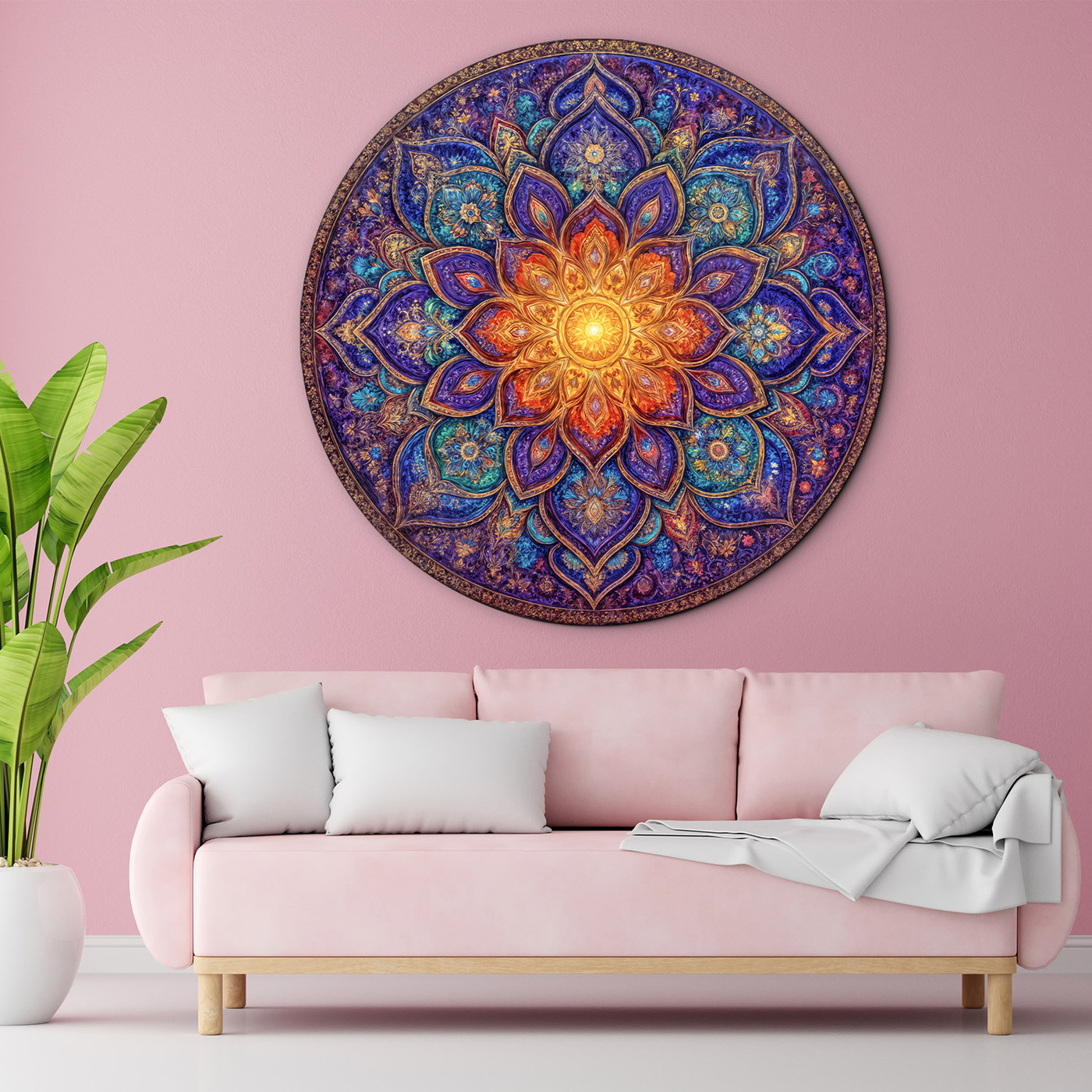 Wooden picture - Mandala Magic