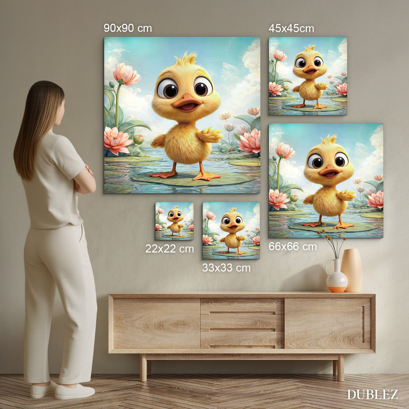 Children's wall picture - Duckling