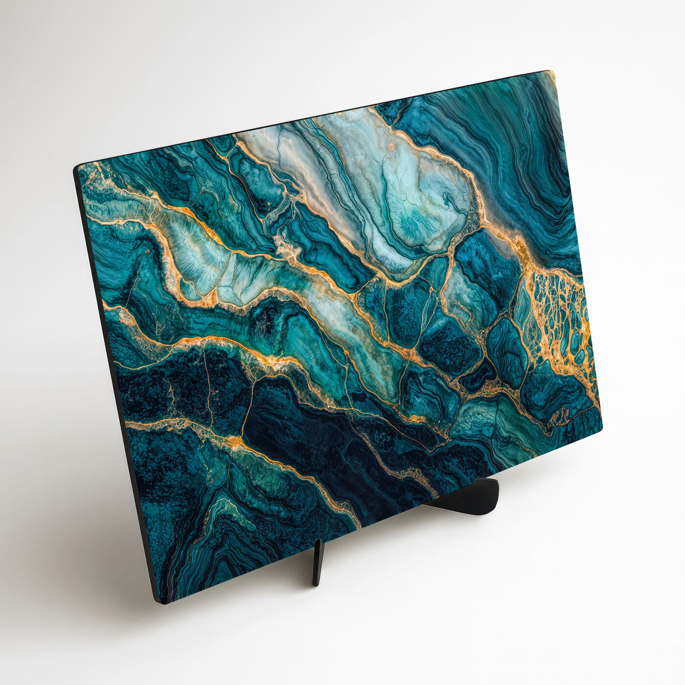 Drevený obraz - Tyrkysový mramor