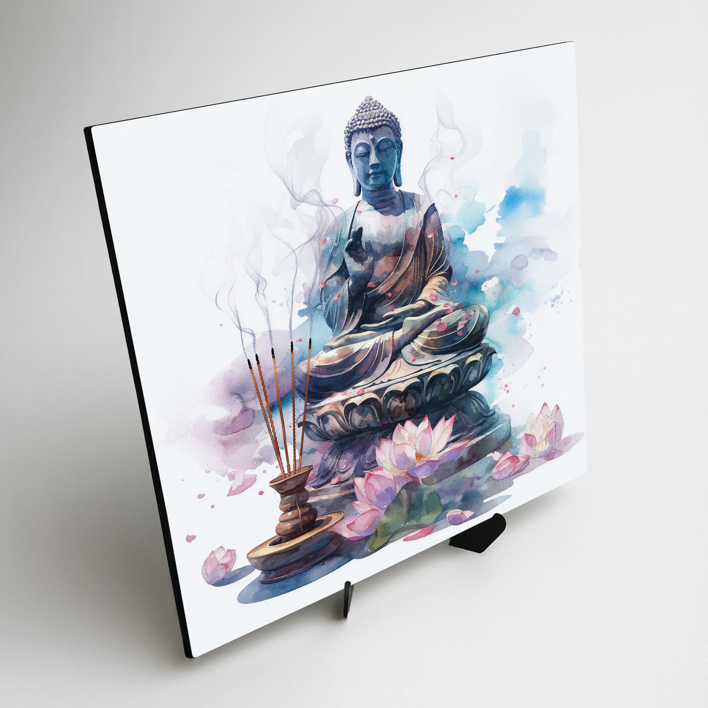 Akvarelový obraz - Buddha (UV tlač)