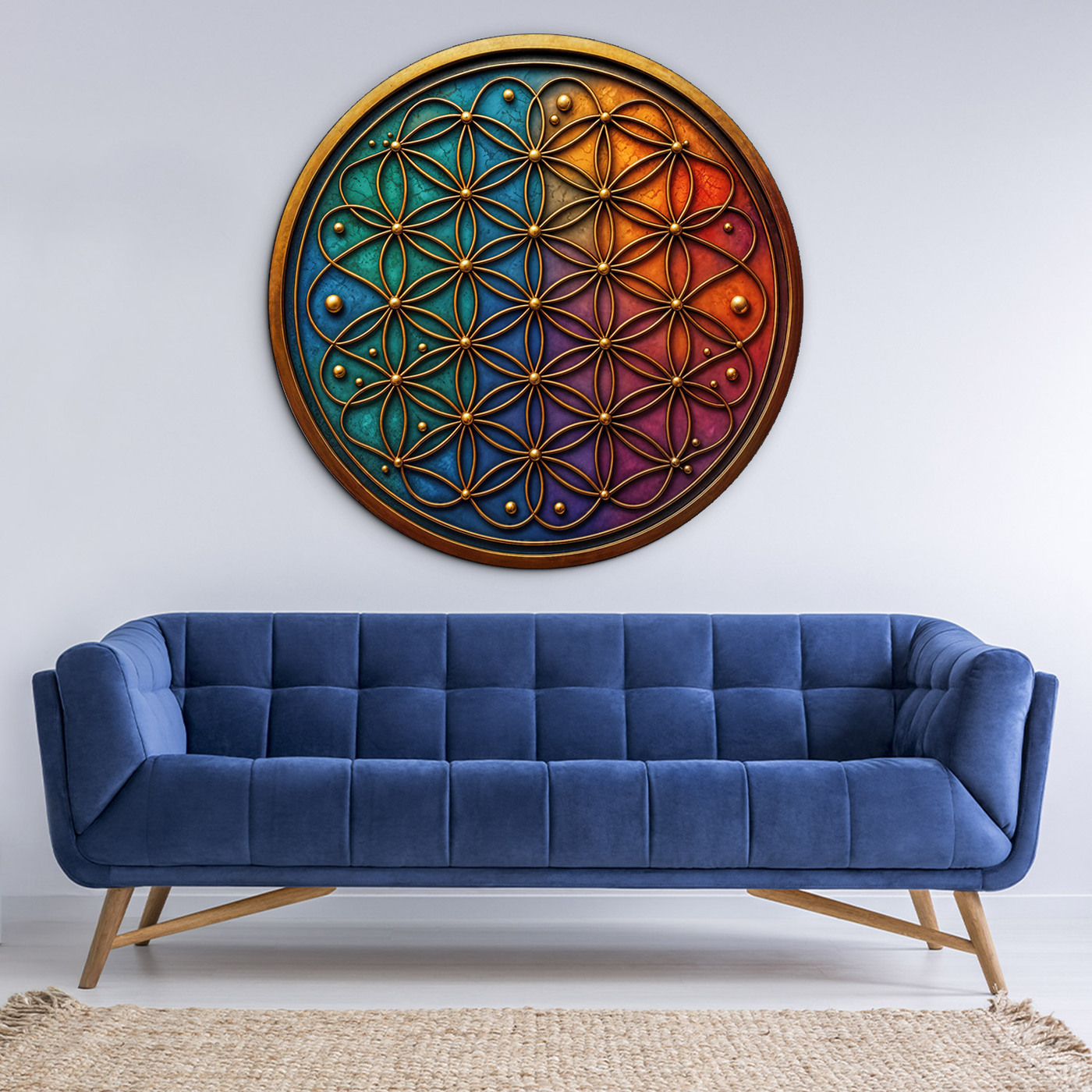 Colorful image - Flower of Life