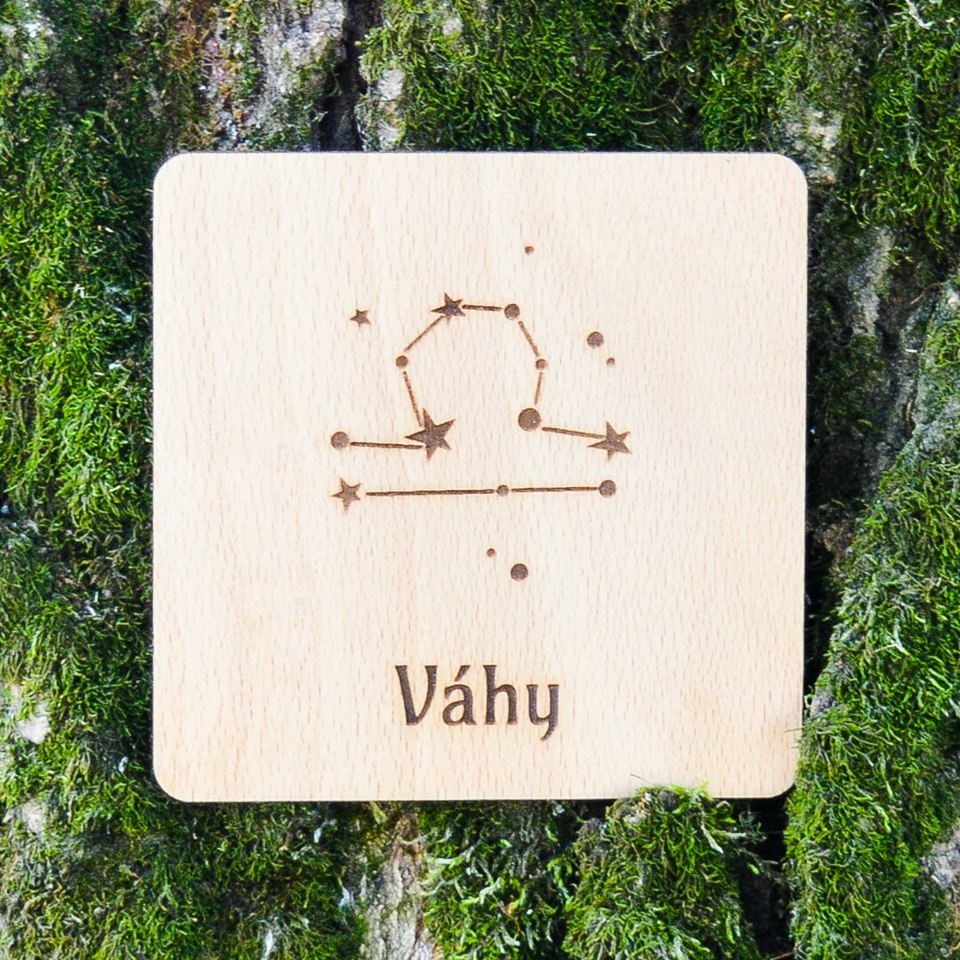 Podložka pod pohár - Znamenie Váhy hviezdy