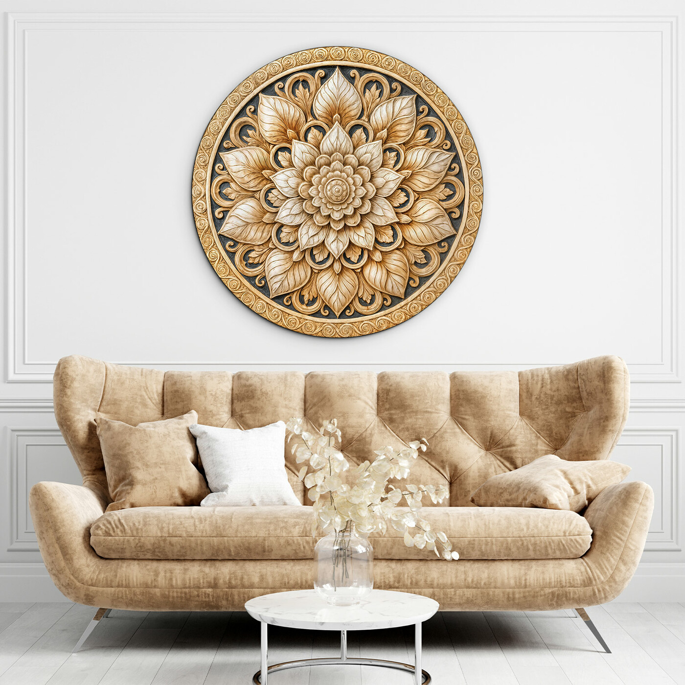 Mandala image - Golden flower