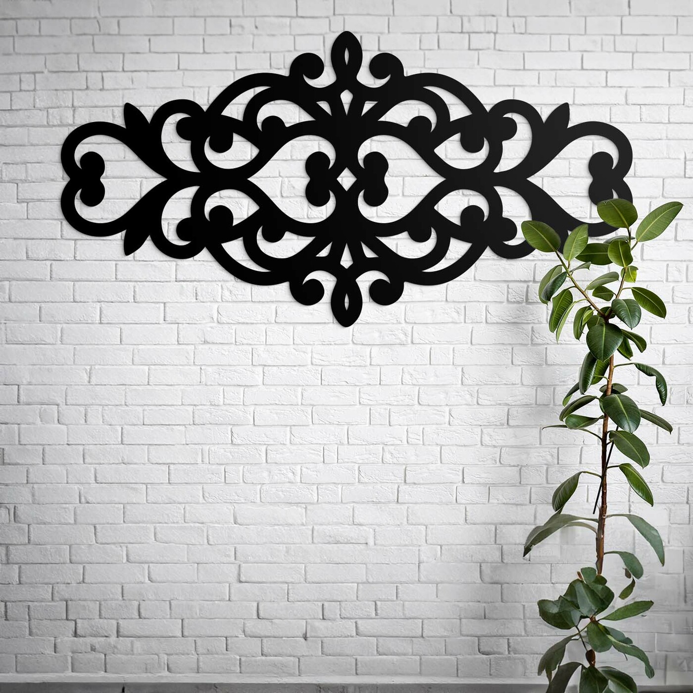 Barokk falidísz | Fekete