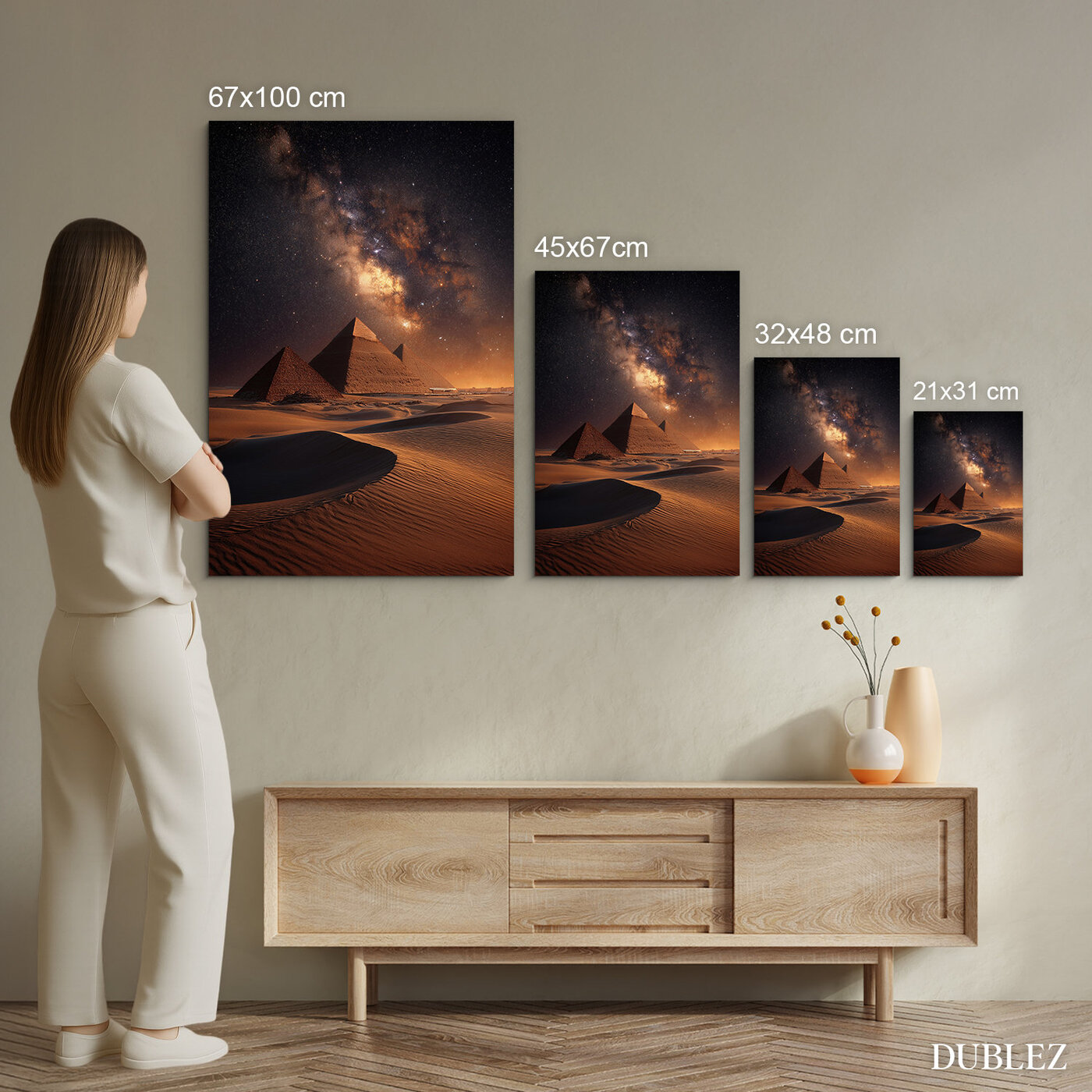 Wooden picture - Egyptian pyramids