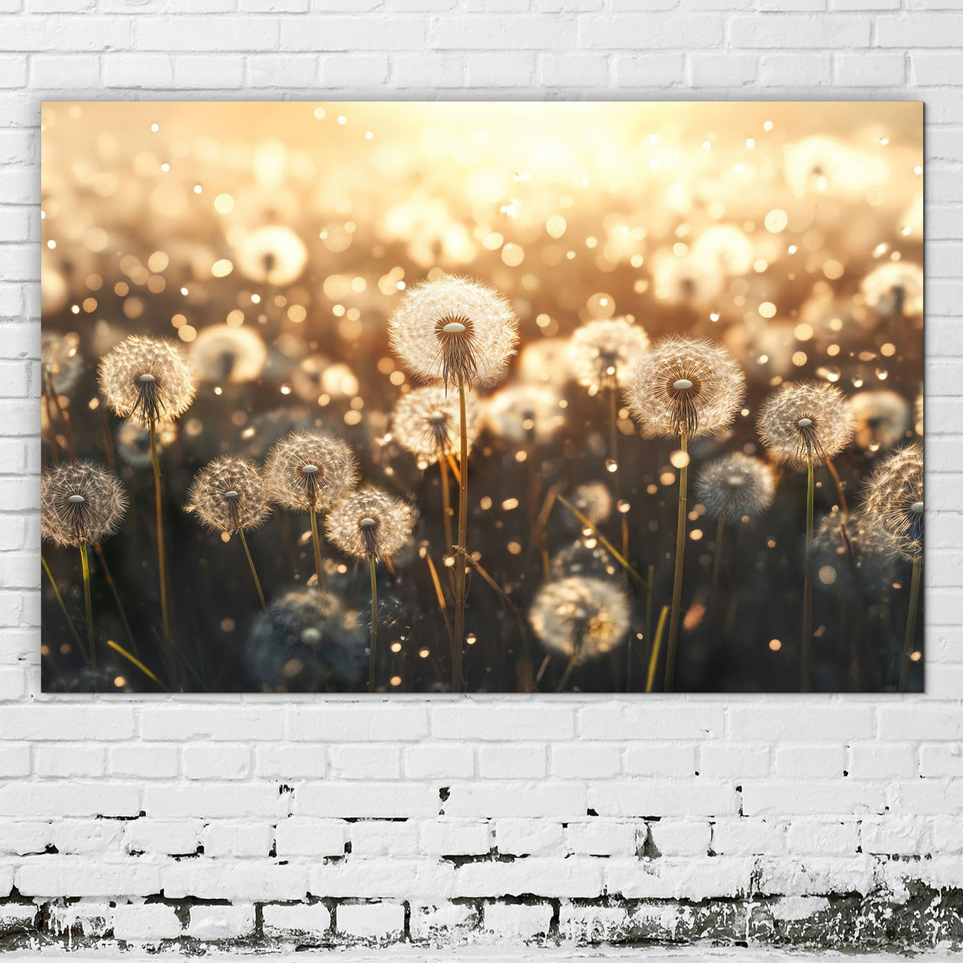 Wooden Wall Art - Dandelions Blooming