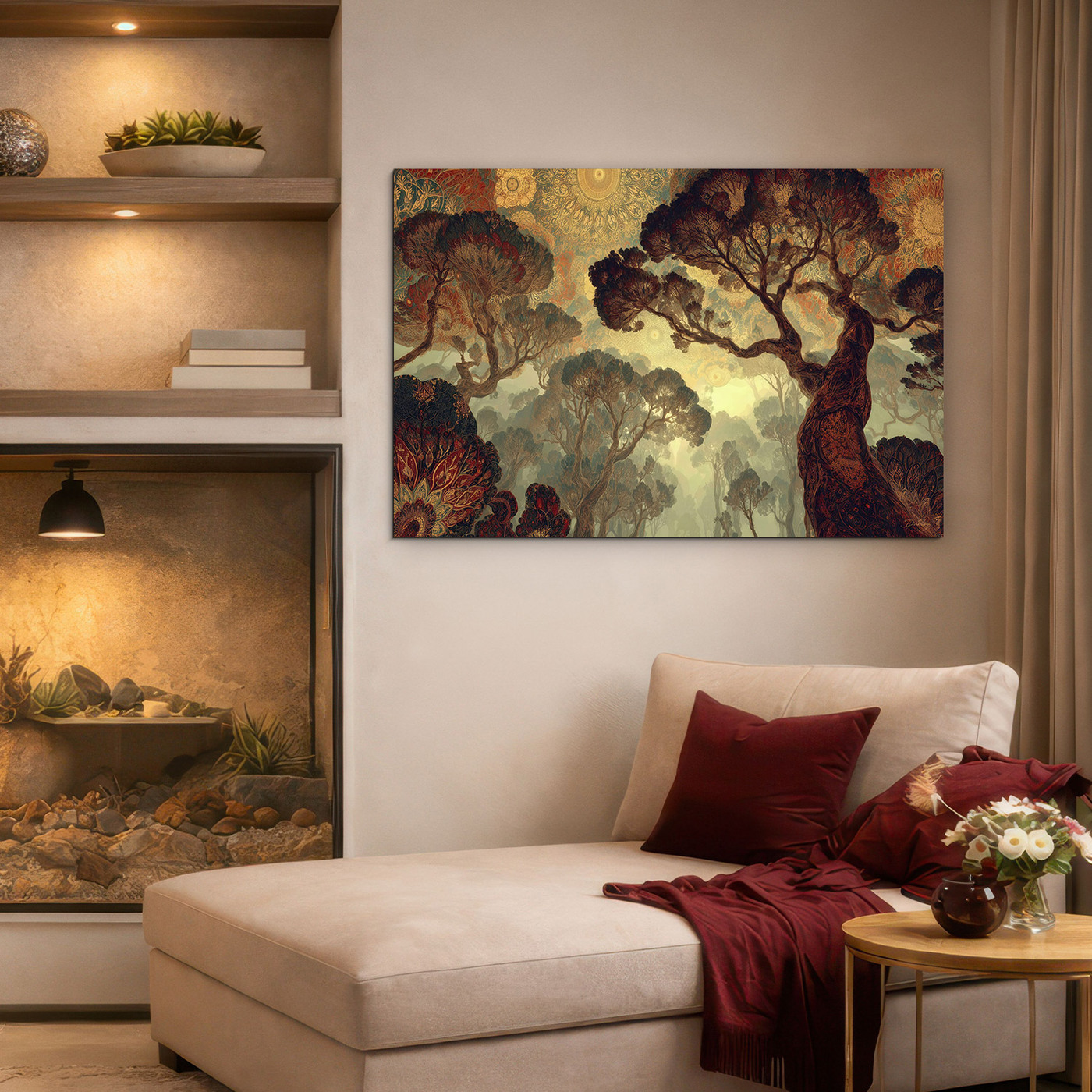 Drevený obraz na stenu - Duch pralesa