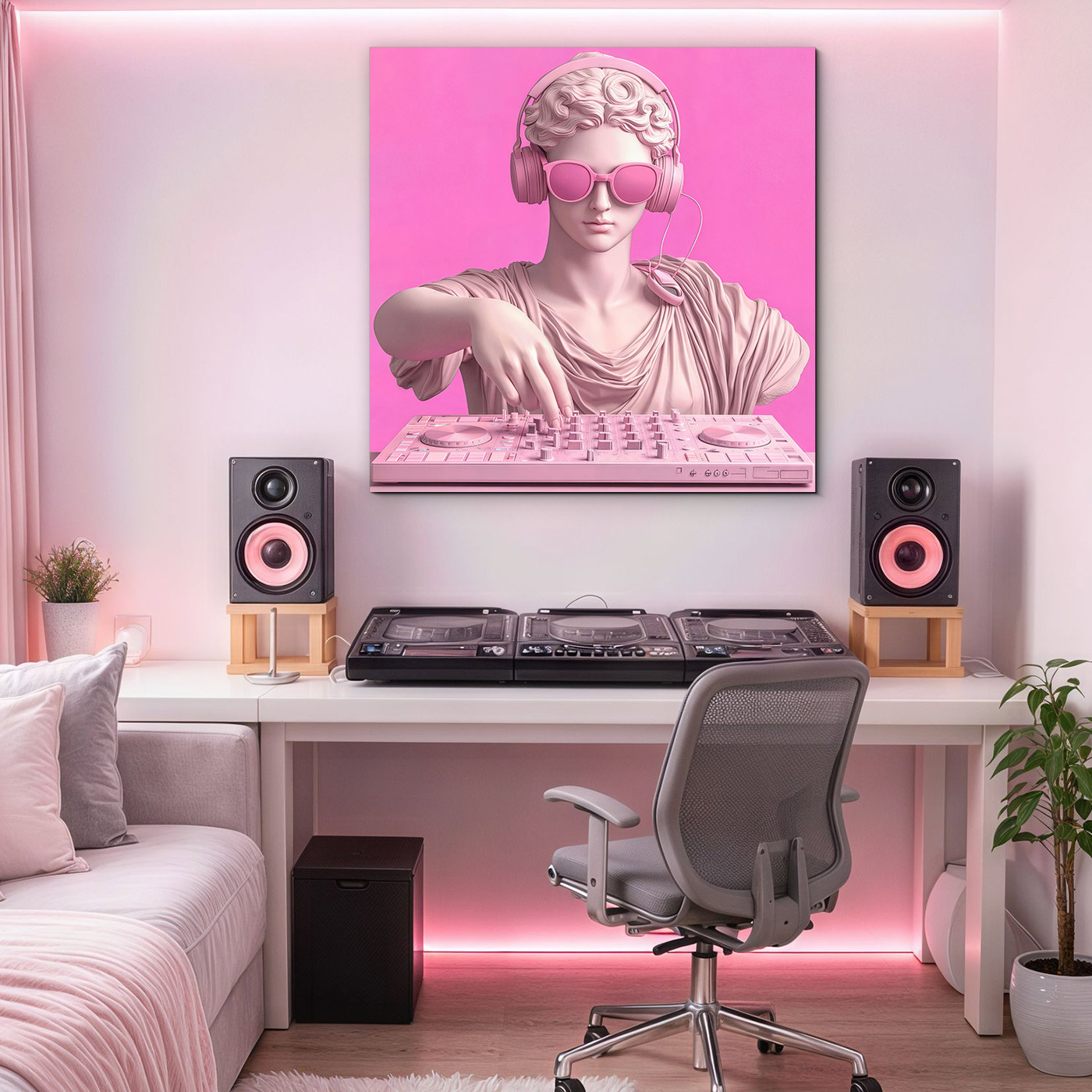 Modern pop-art painting - DJ Sculpture