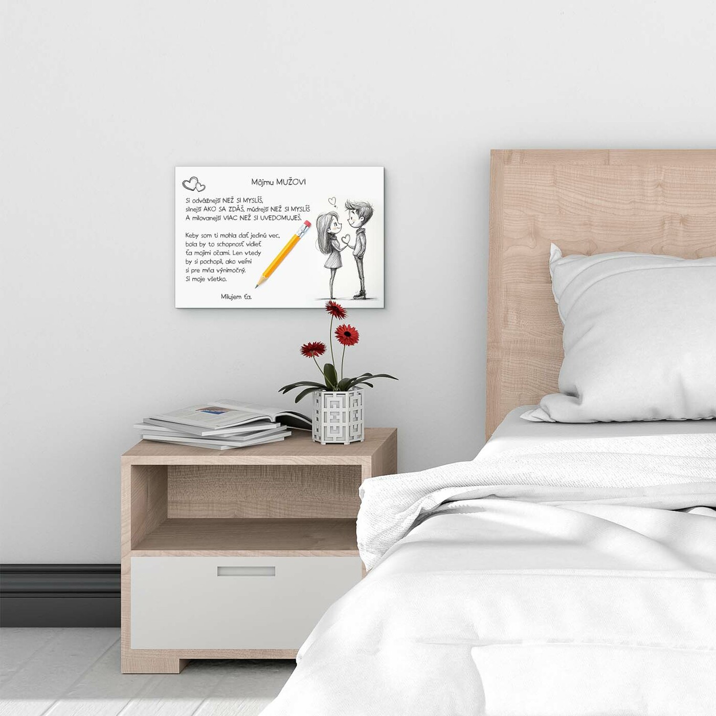 Darček pre muža - Drevená tabuľka 