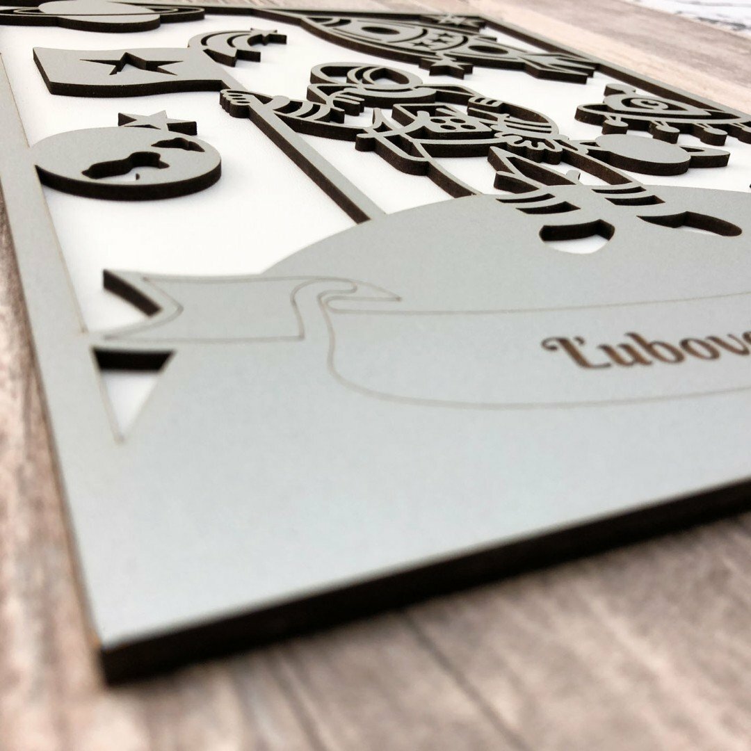 Tabuľka s menom - Astronaut