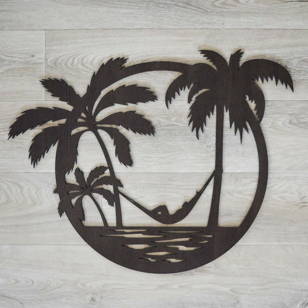 Modern Wall Accessory - Beach | Wenge