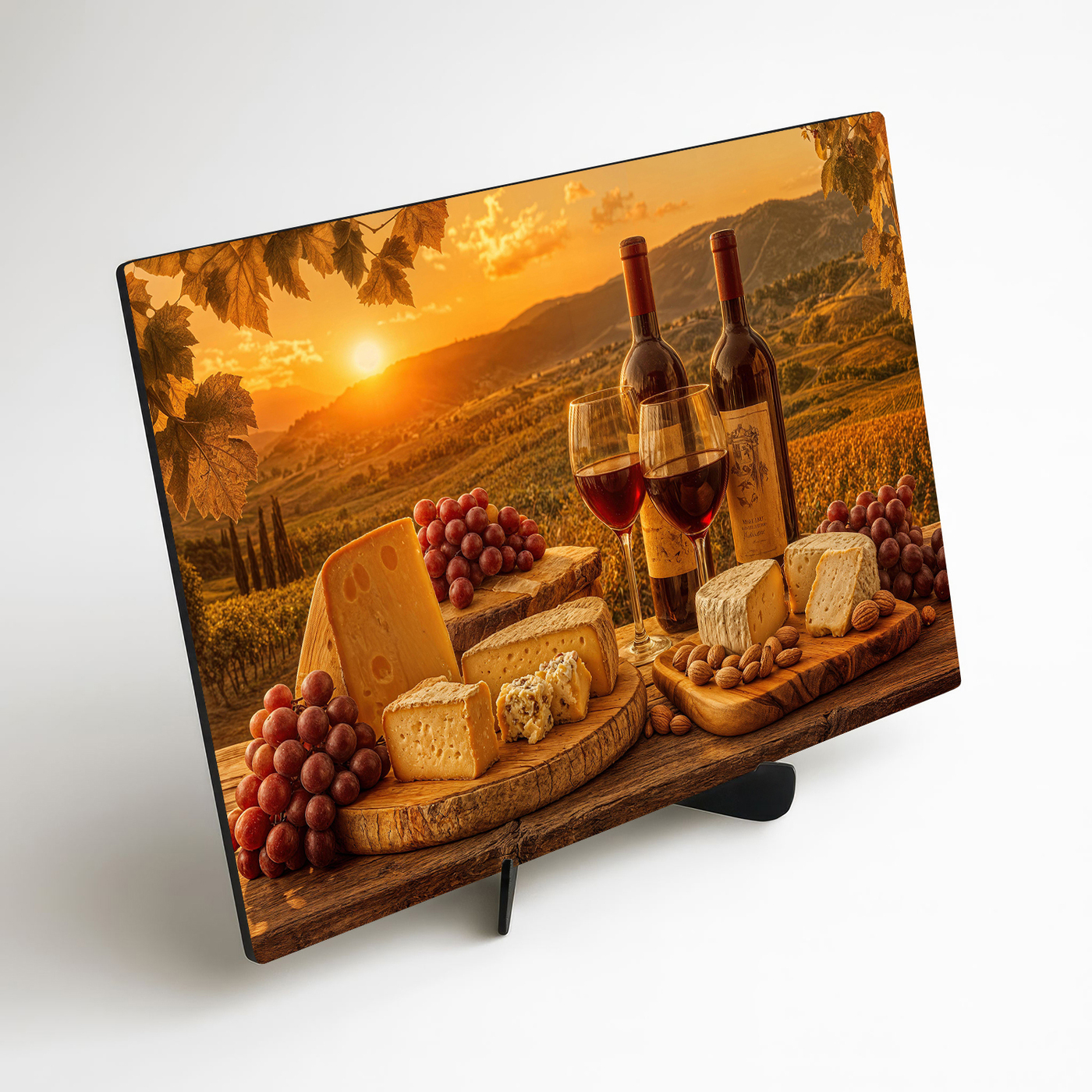 Barevný dřevěný obraz - Toskánské slunce