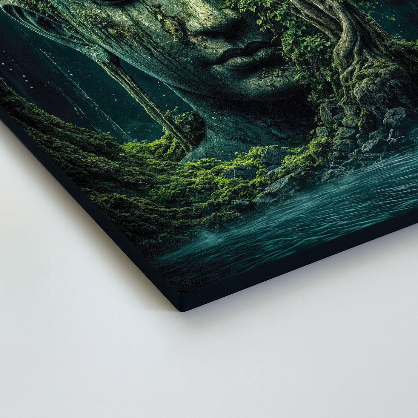 Dřevěný obraz Buddhy - Zrozený z lesa