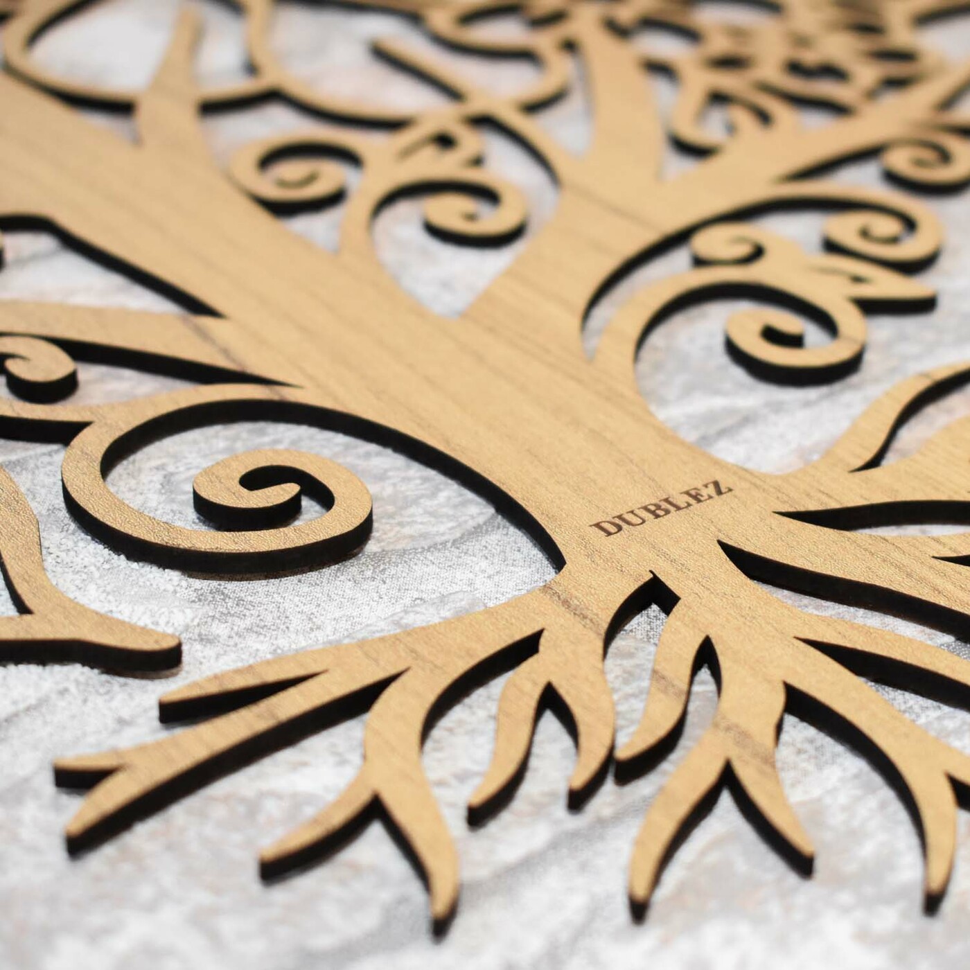 Floral Tree on the Wall - Meadow | Gold Craft Oak
