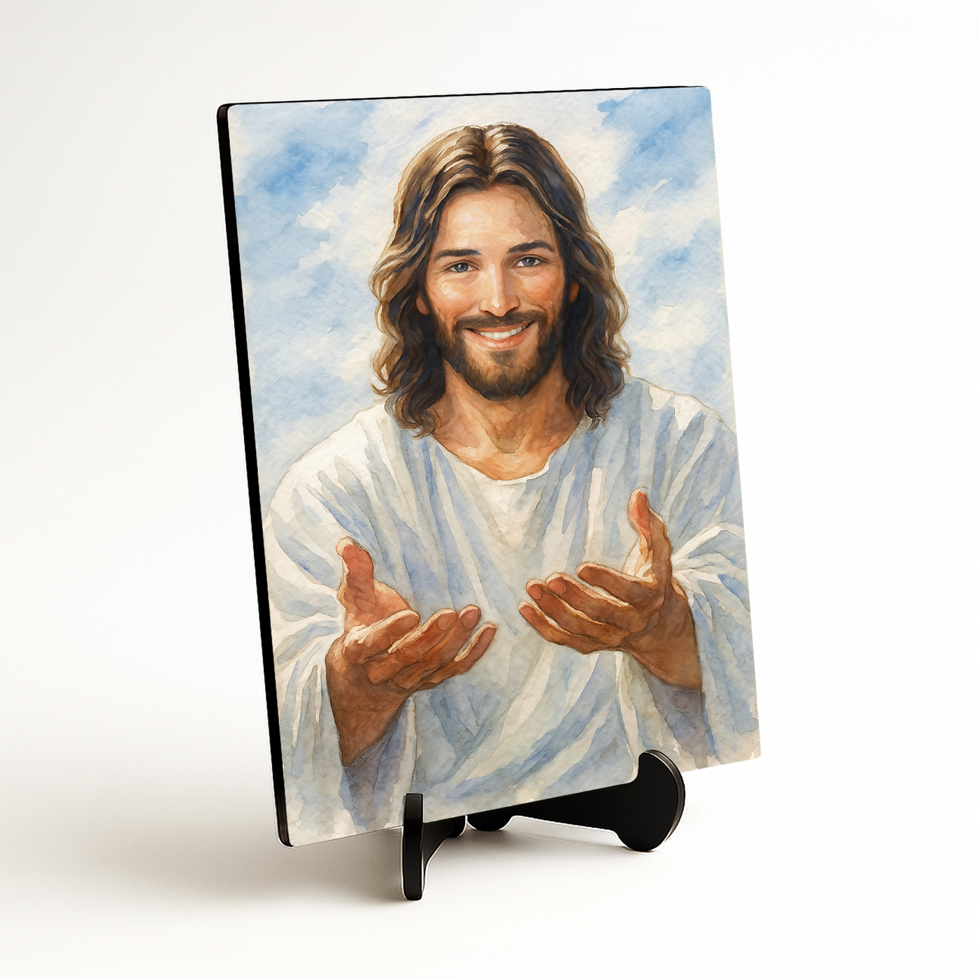 Barevný dřevěný obraz - Ježíš tě volá