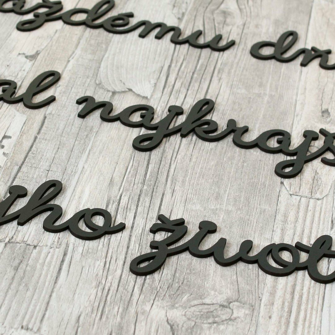 Motivačný citát na stenu  | Čierna