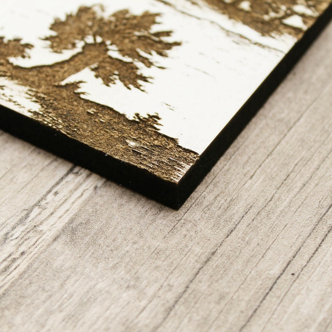 3D drevený gravírovaný obraz - historická Bratislava 16. storočia