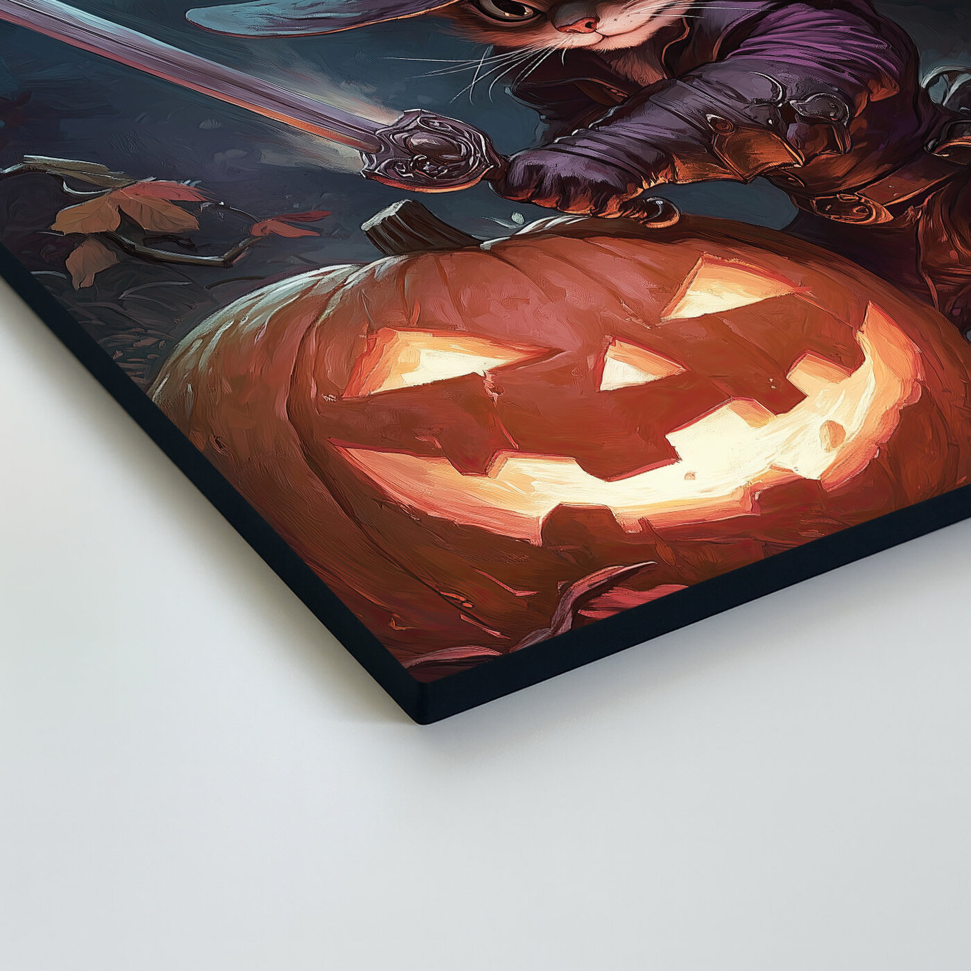 Tablou din lemn - Motanul încălțat