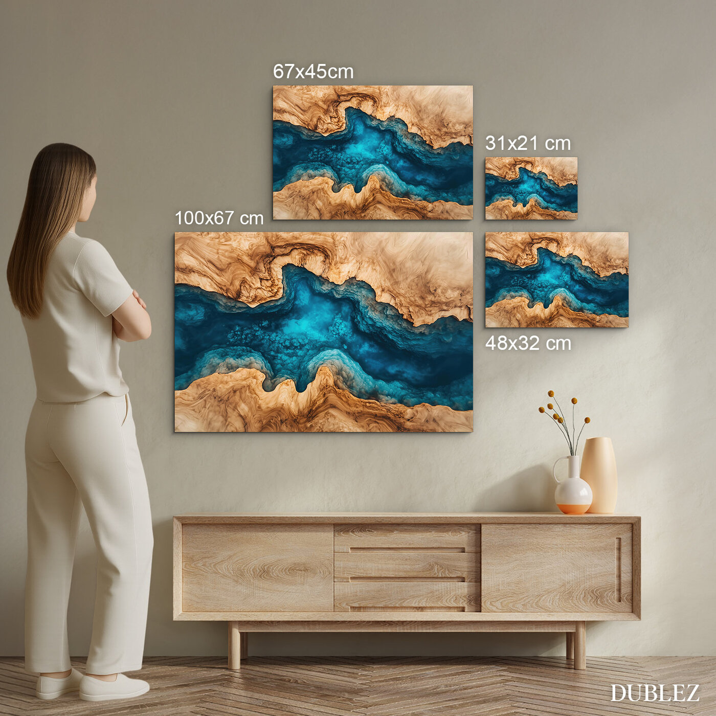 Imitace živicového obrazu - Hluboká