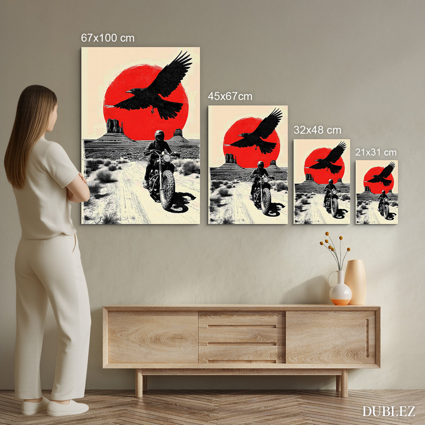 Retro plagát na dreve - Rebélia na cestách