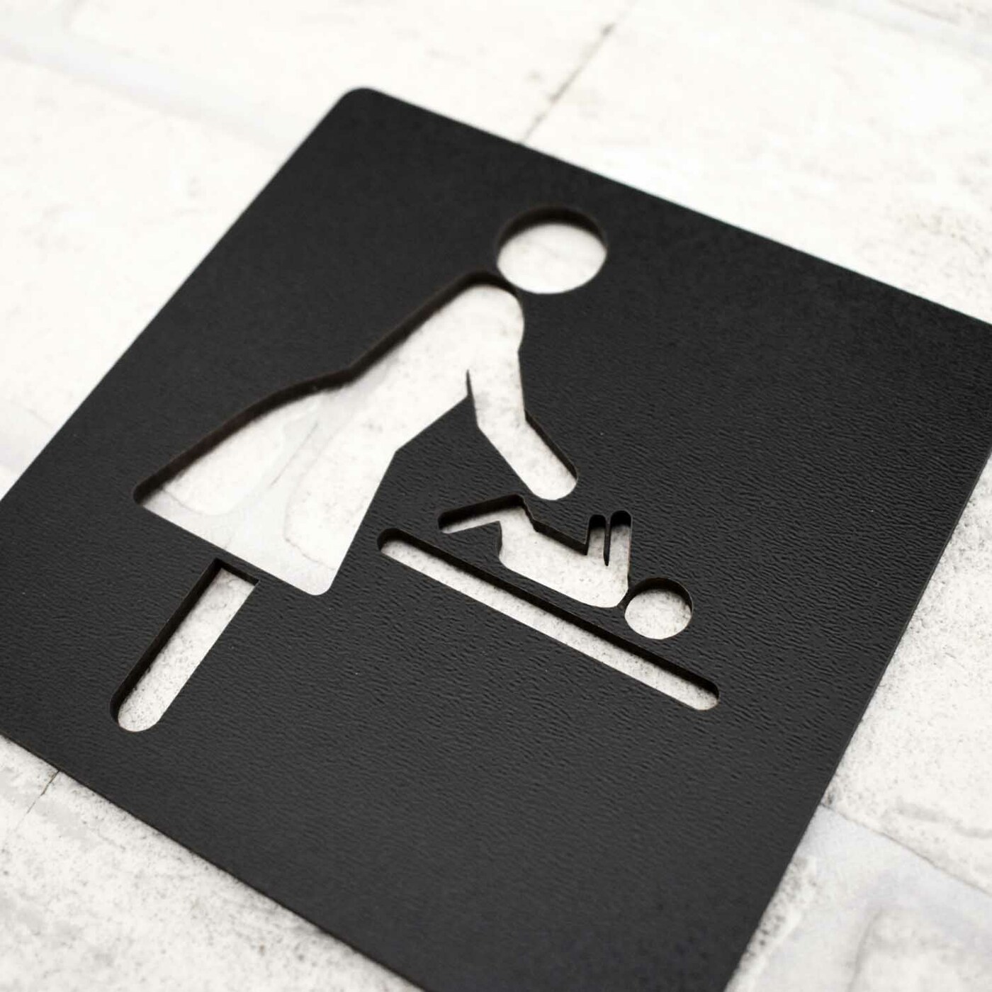 Wooden Door Sign - Changing Table | Black