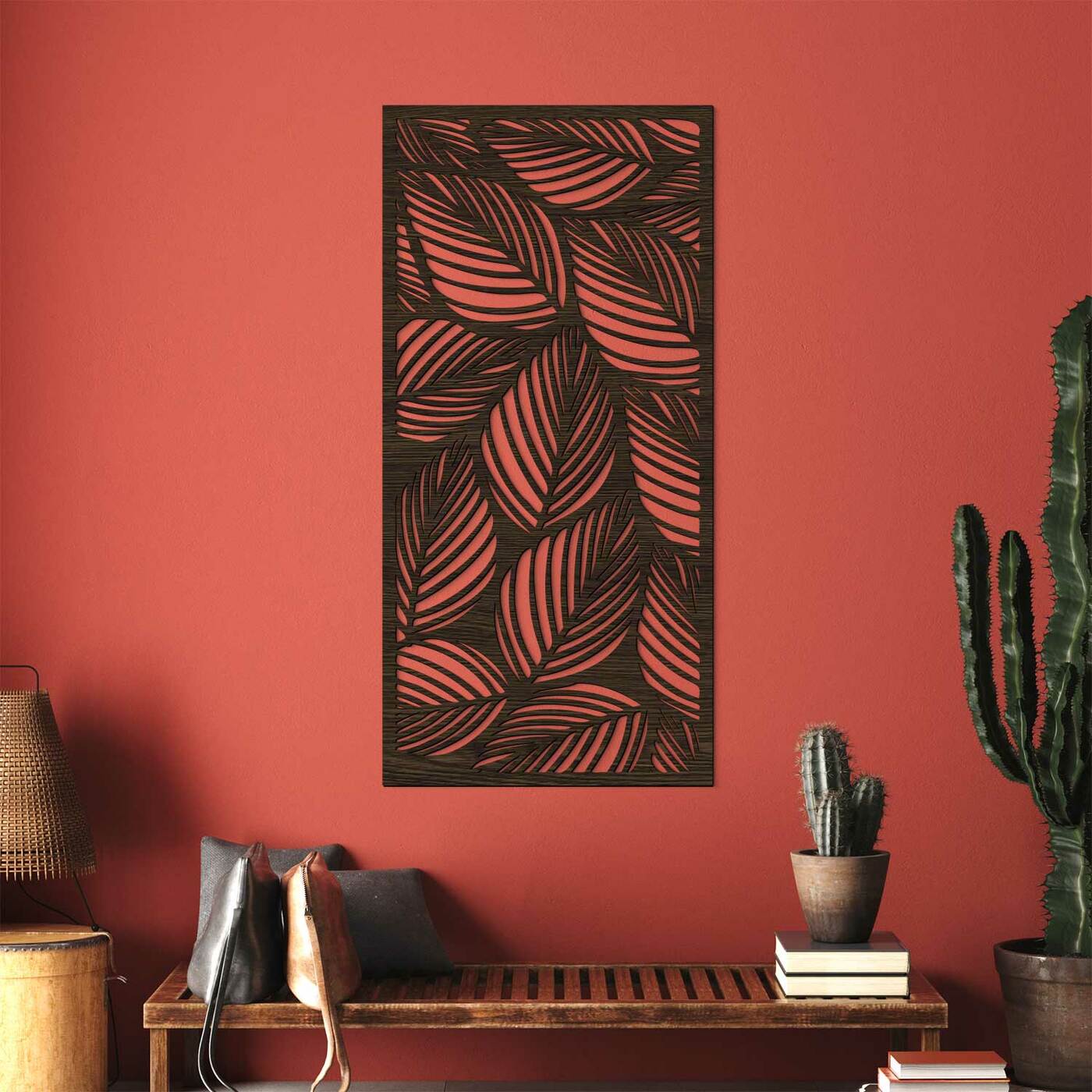 3D Wall Panel - Oasis of Leaves | Wenge