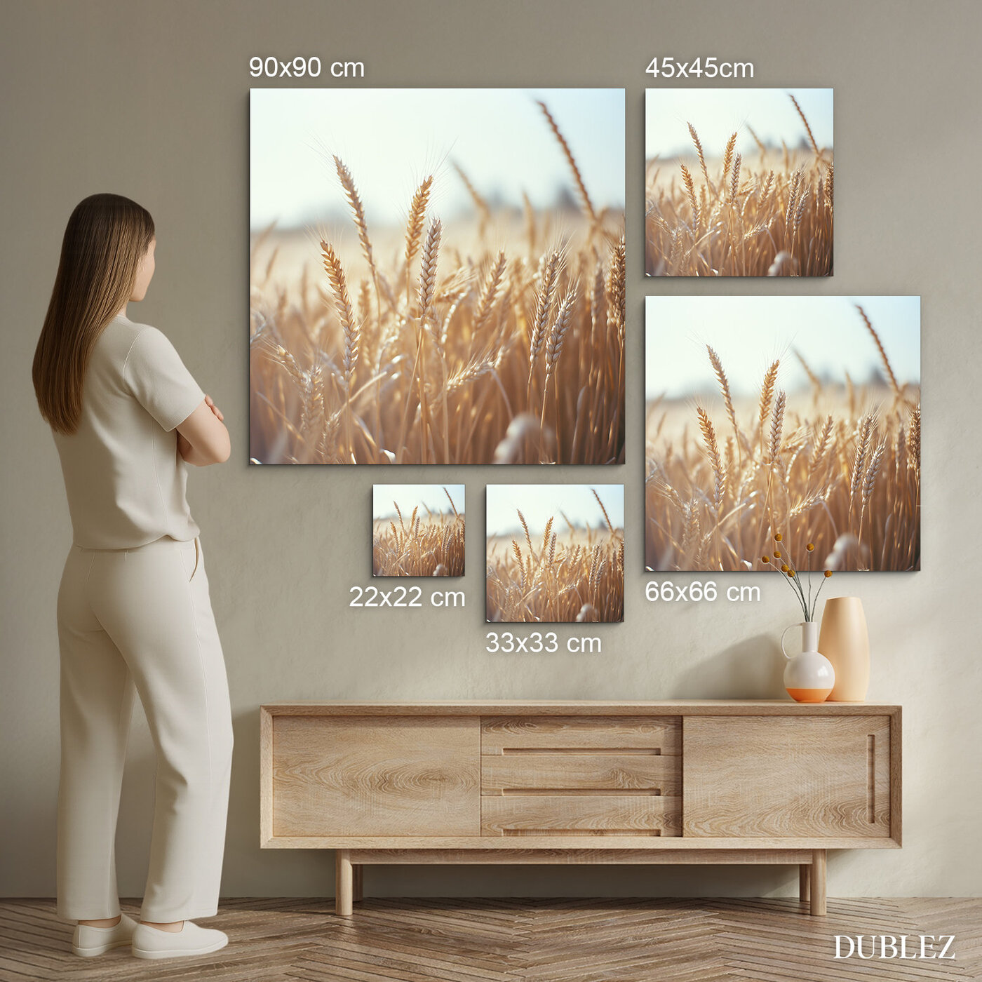 Dřevěný obraz - Pšenice