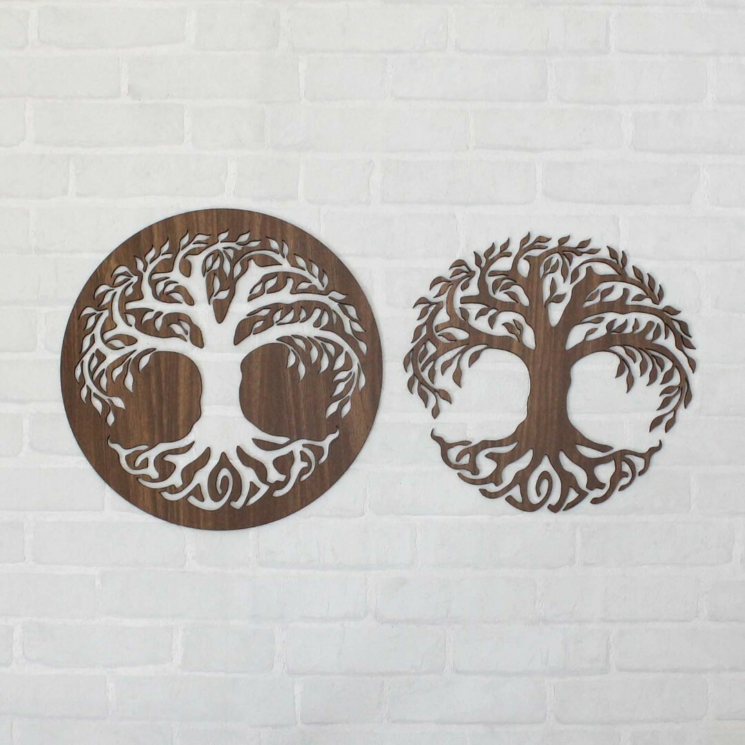 2 az 1-ben fából készült életfák - Hod és Netzach | Dió