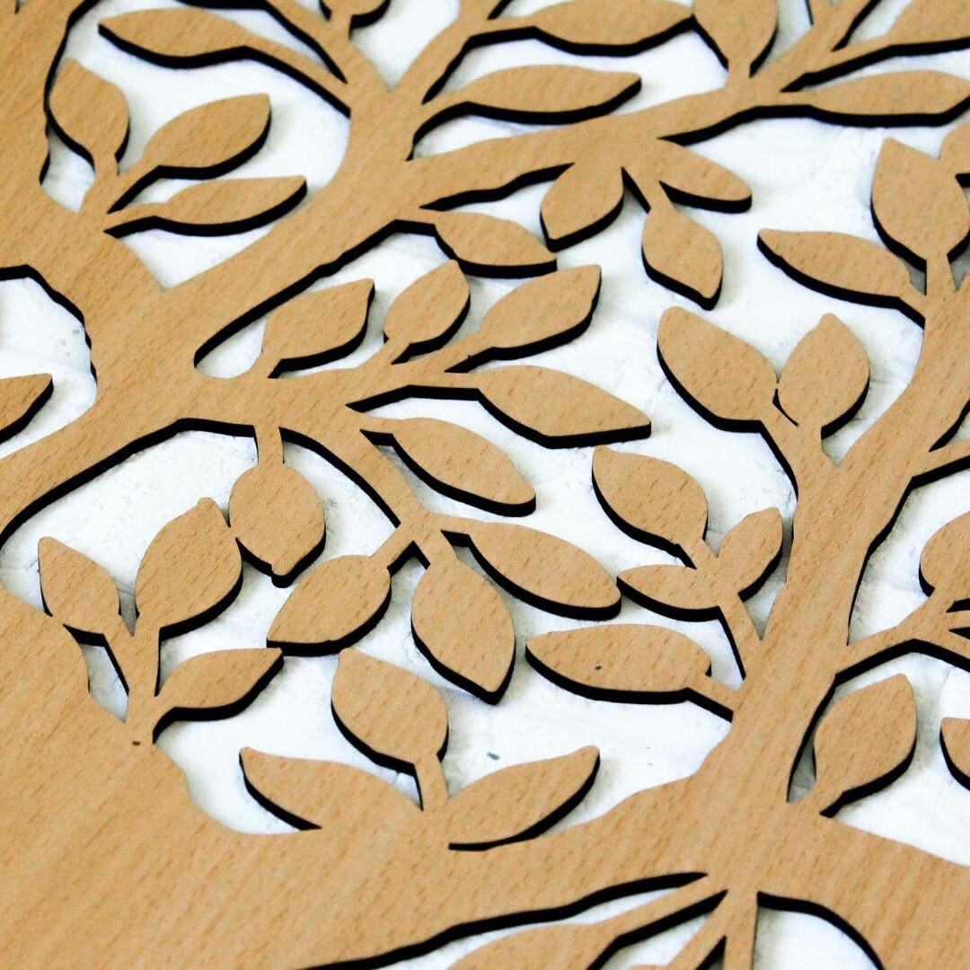 Drevený strom na stenu - Srdce | Buk