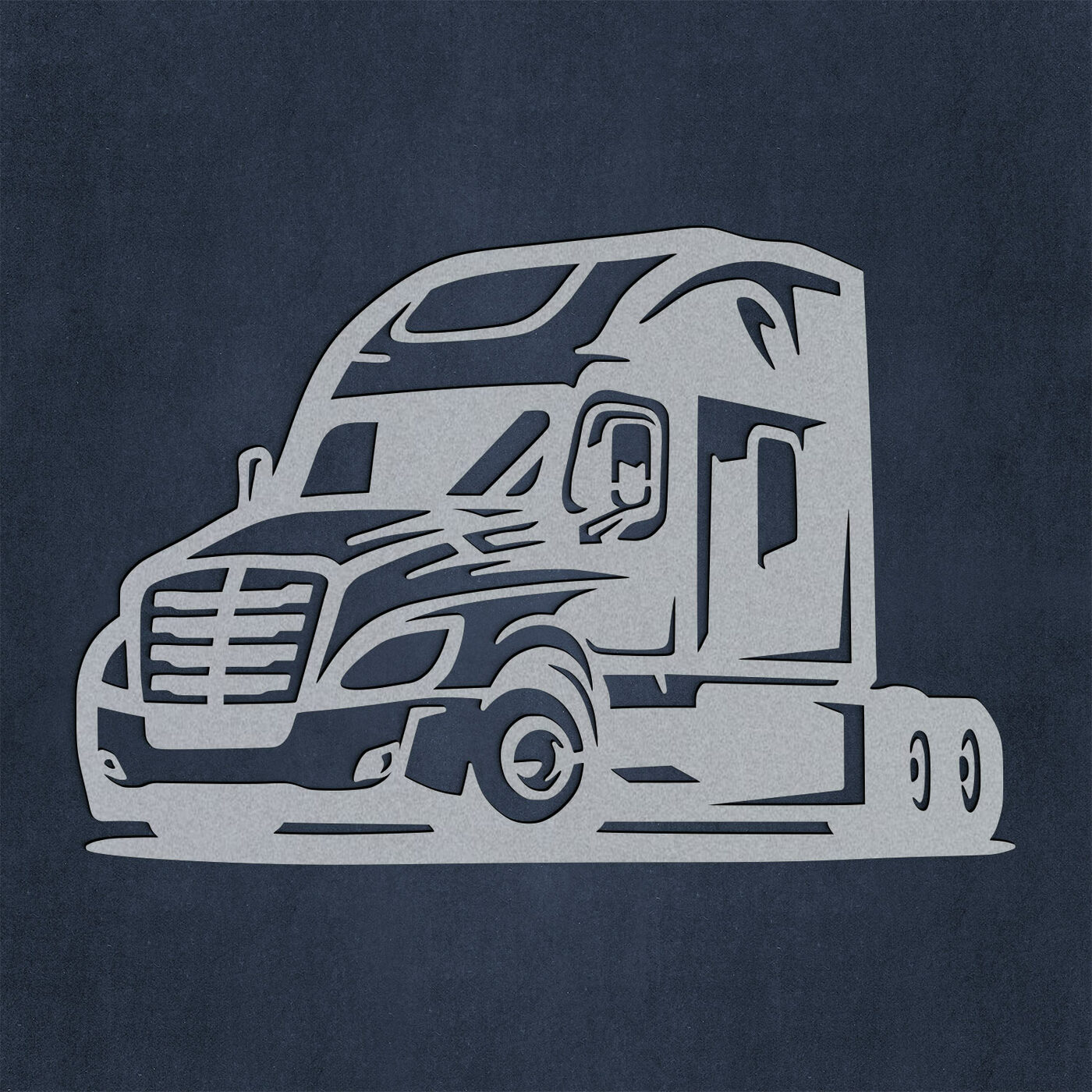 Wooden Wall Art - Truck | Silver