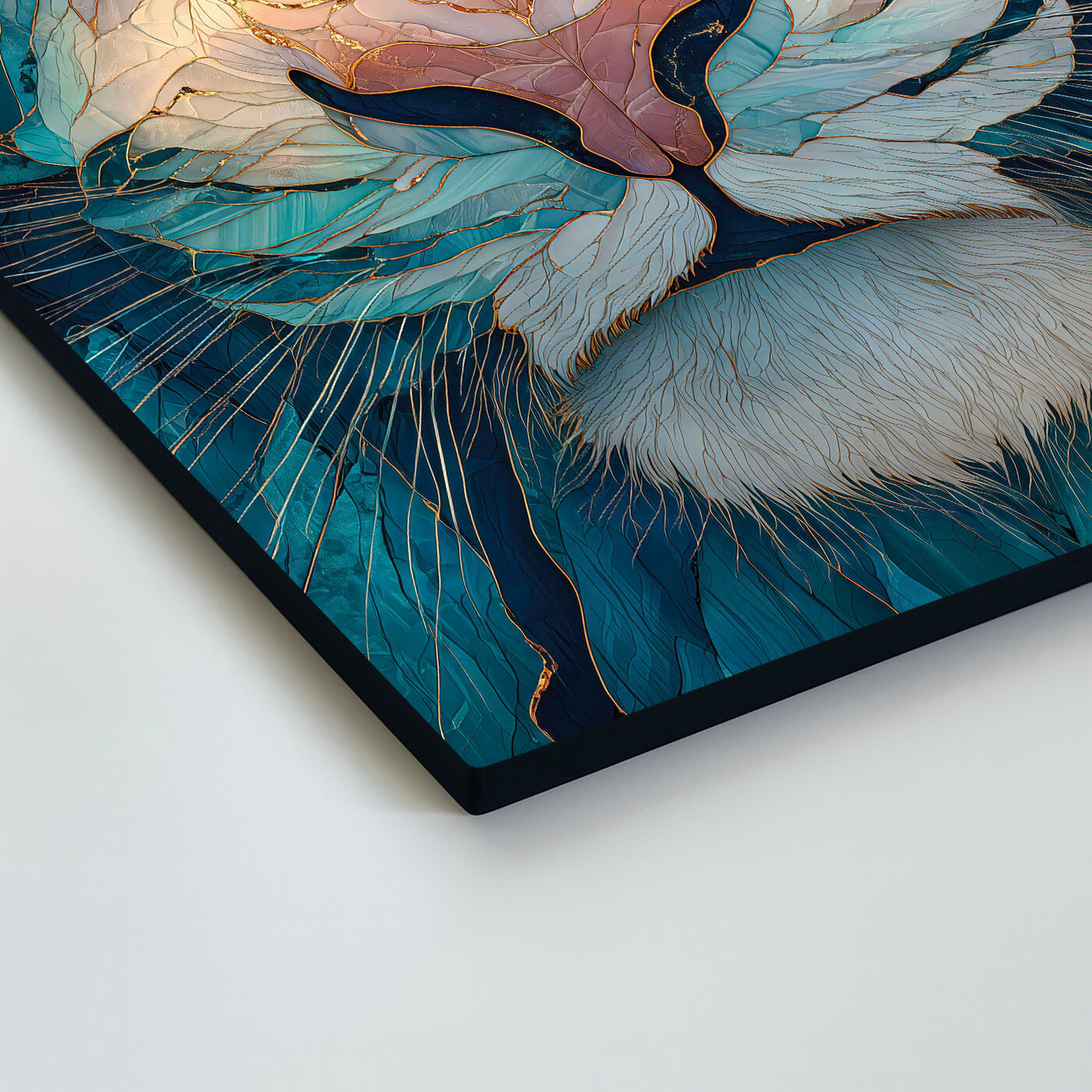 Drevený obraz - Zafírový tiger