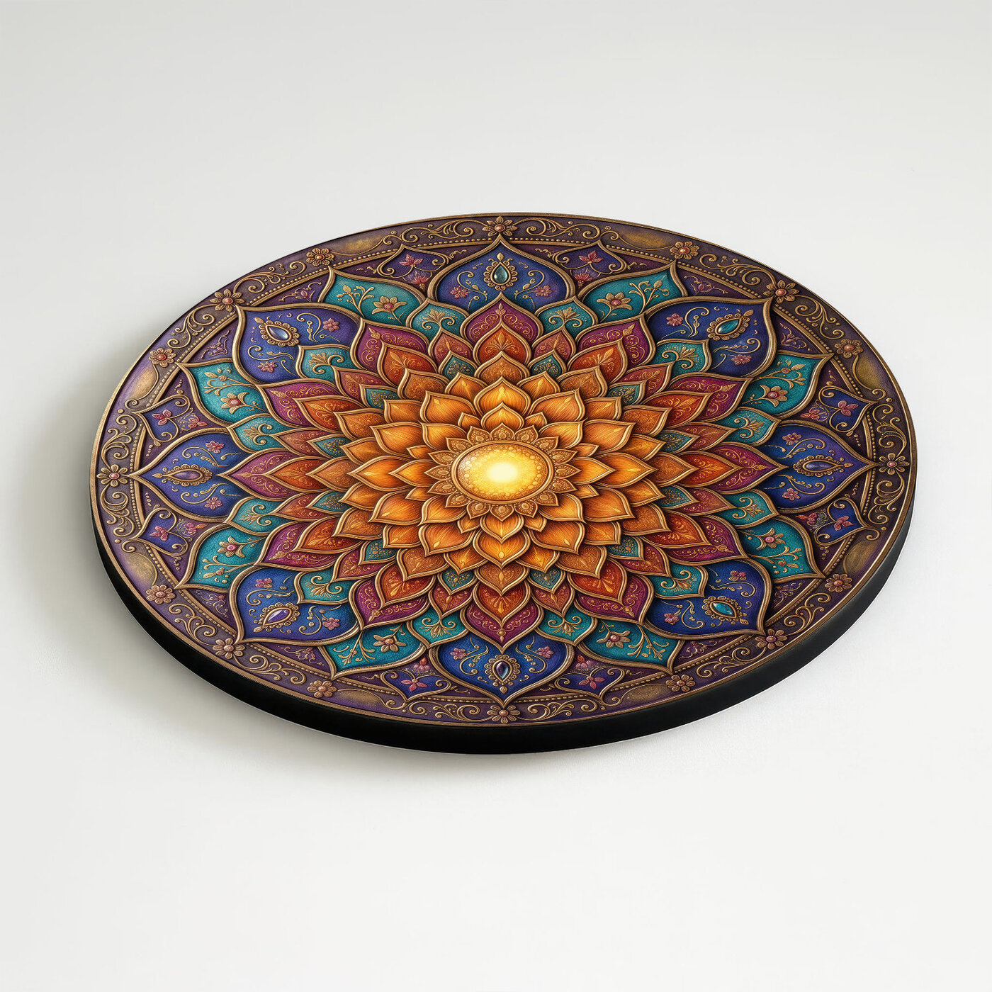 Obraz mandala - Zlatý plamen