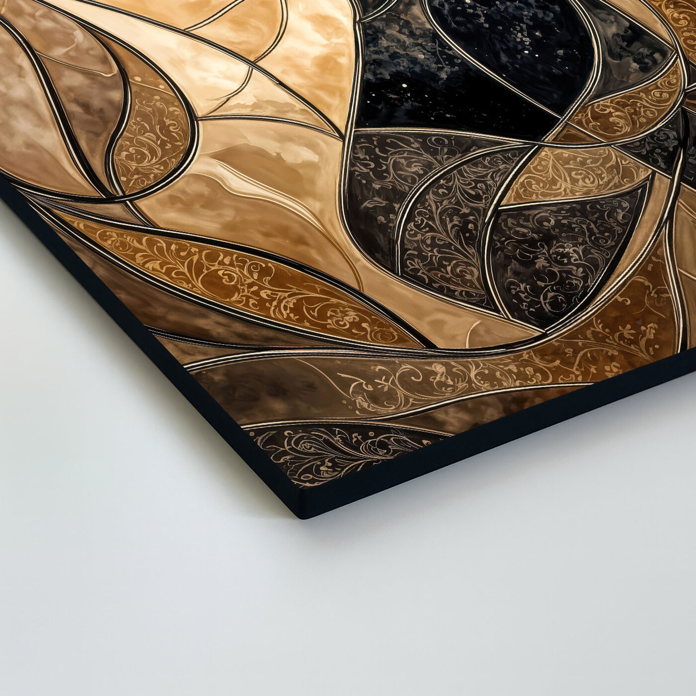 Dřevěný obraz - Art Deco portrét ženy