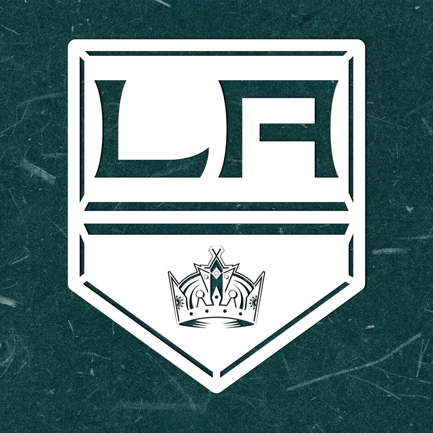 Hokejový obraz NHL - Los Angeles Kings | Biela