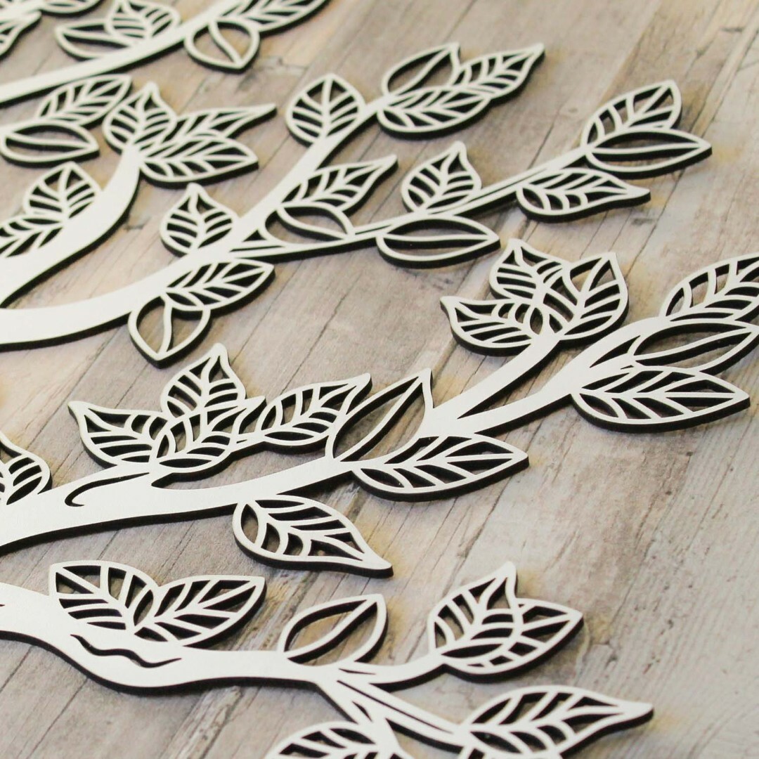 Wooden Tree of Life on the Wall - Malkuth | White