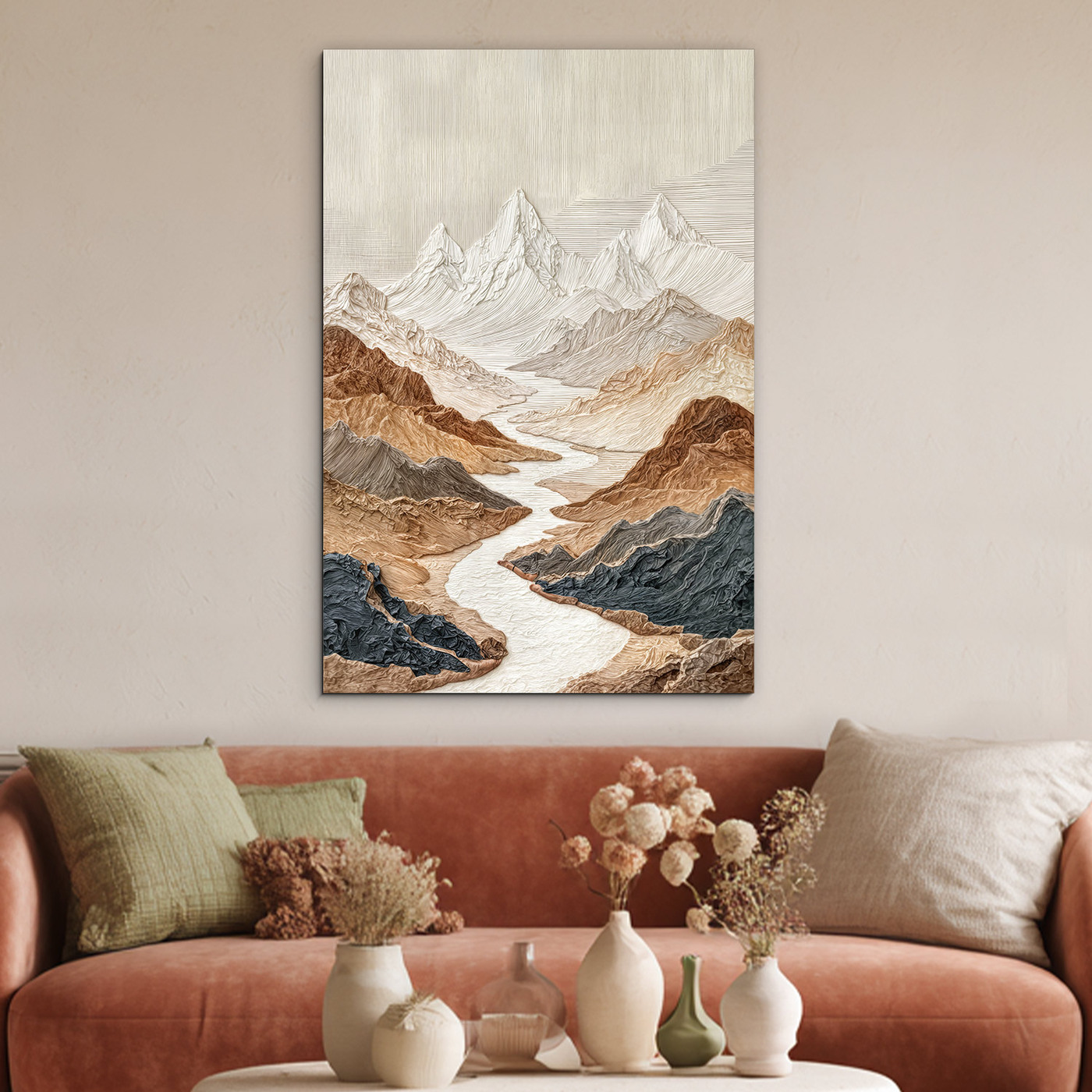 Minimalistický obraz krajiny - Ticho hôr