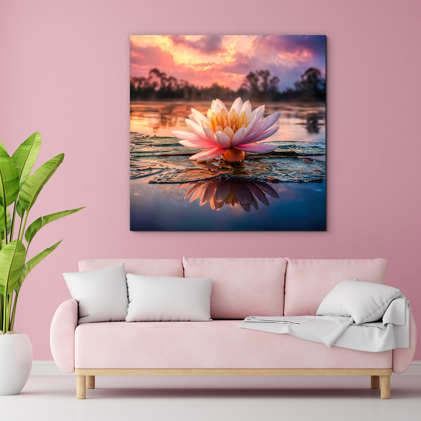 Umelecký obraz - Kvet lekna