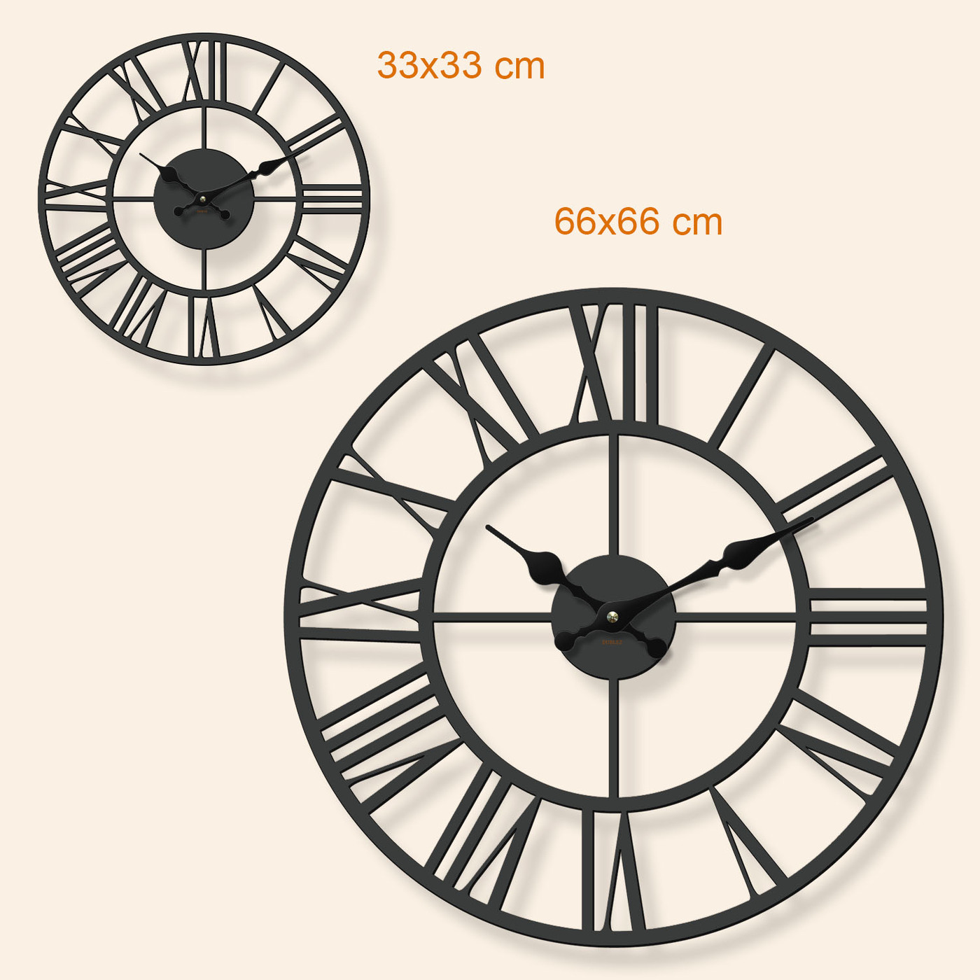 Nagy falióra - Numerus | 66x66 cm