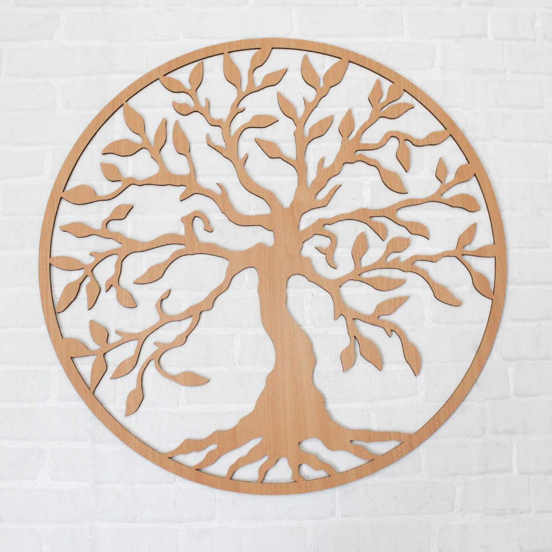 Wall Art Tree of Life - Yesod | Beech